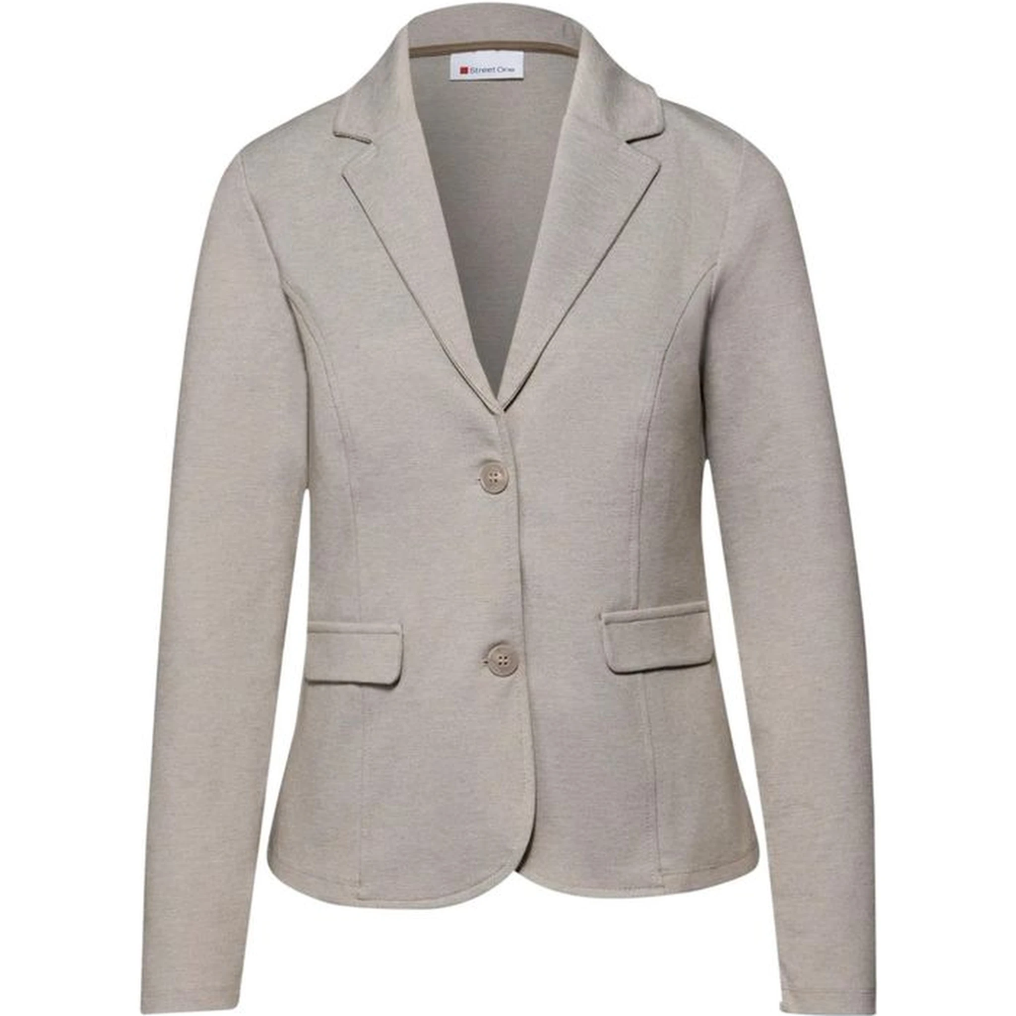 Beige Polyacrylic Blazer