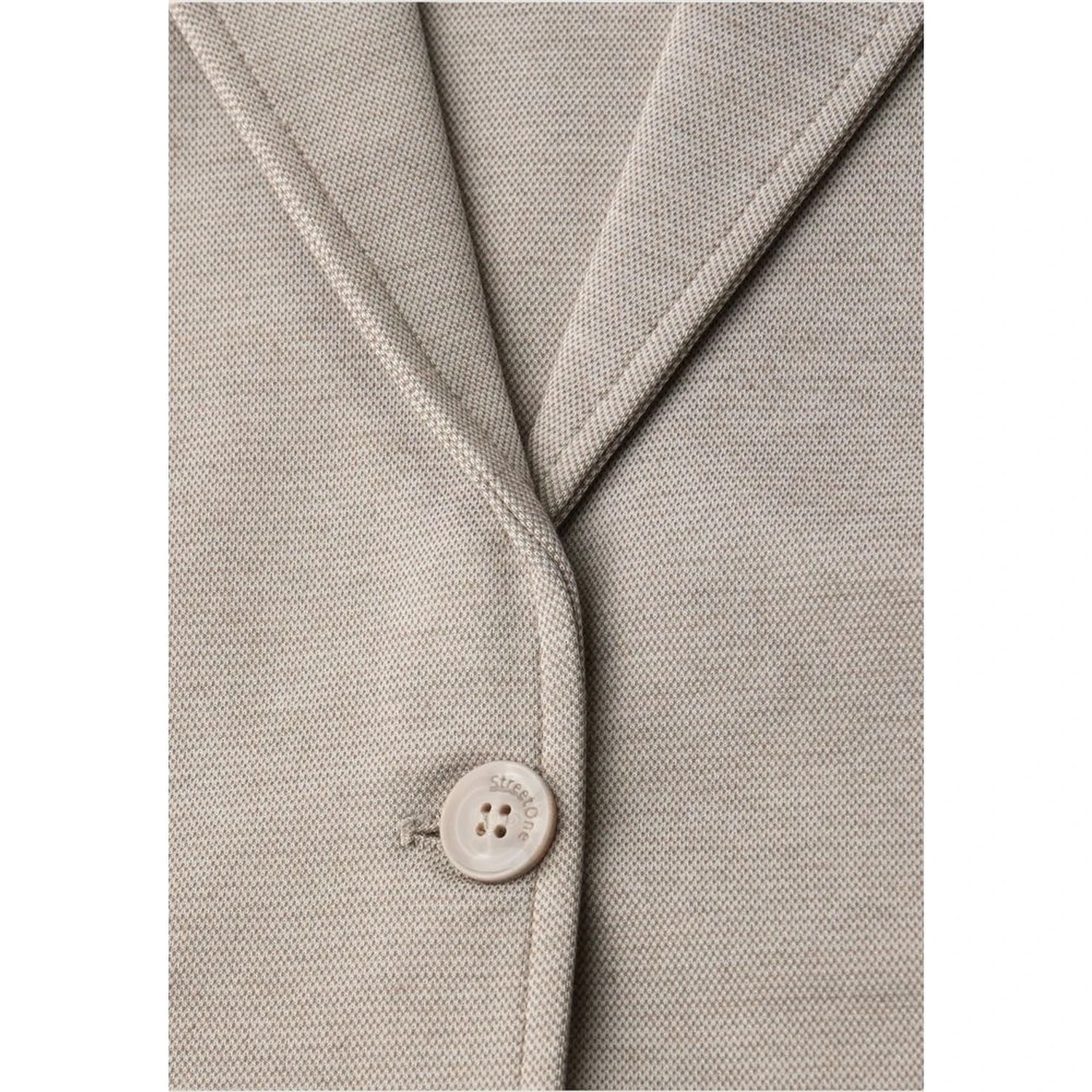 Beige Polyacrylic Blazer