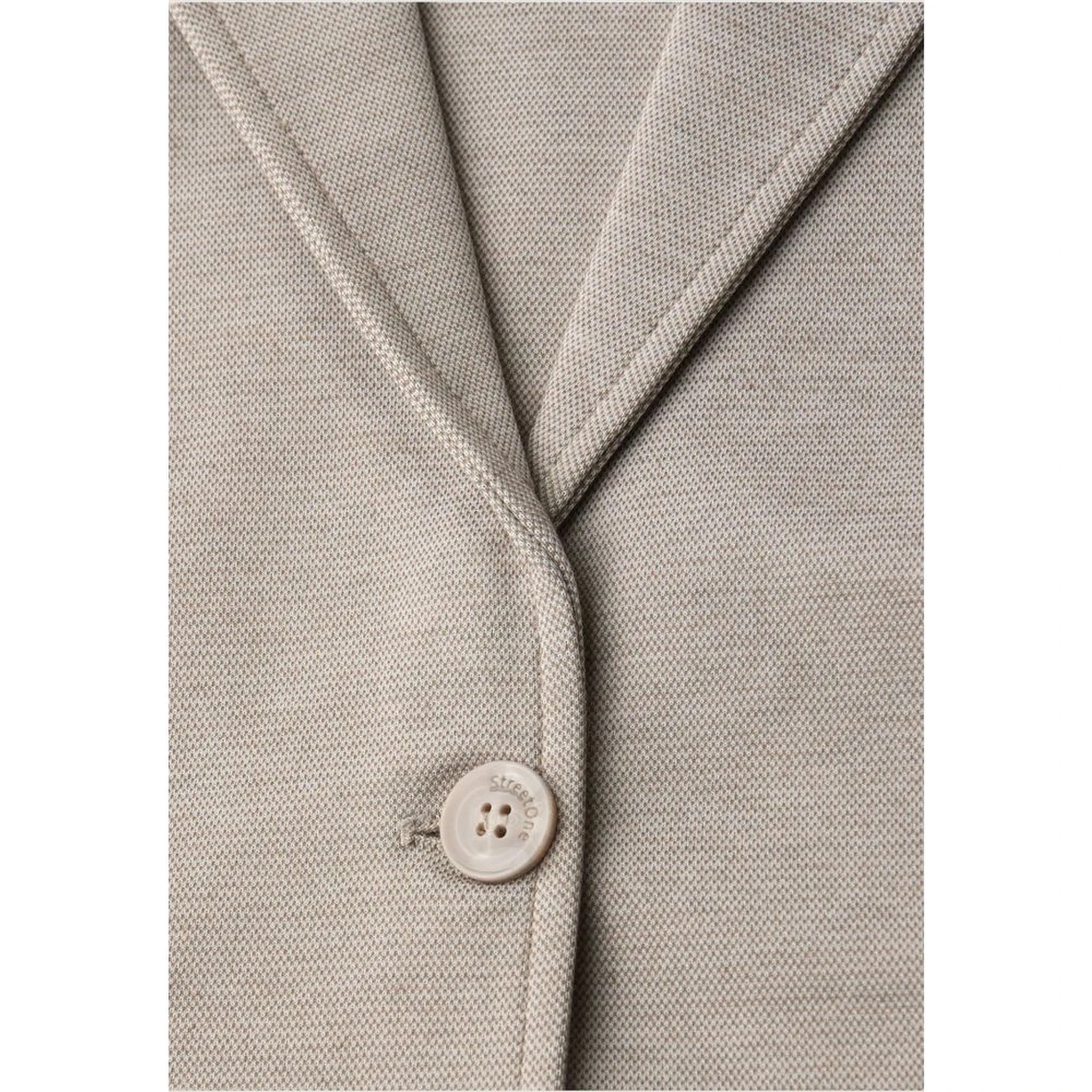 Beige Polyacrylic Blazer