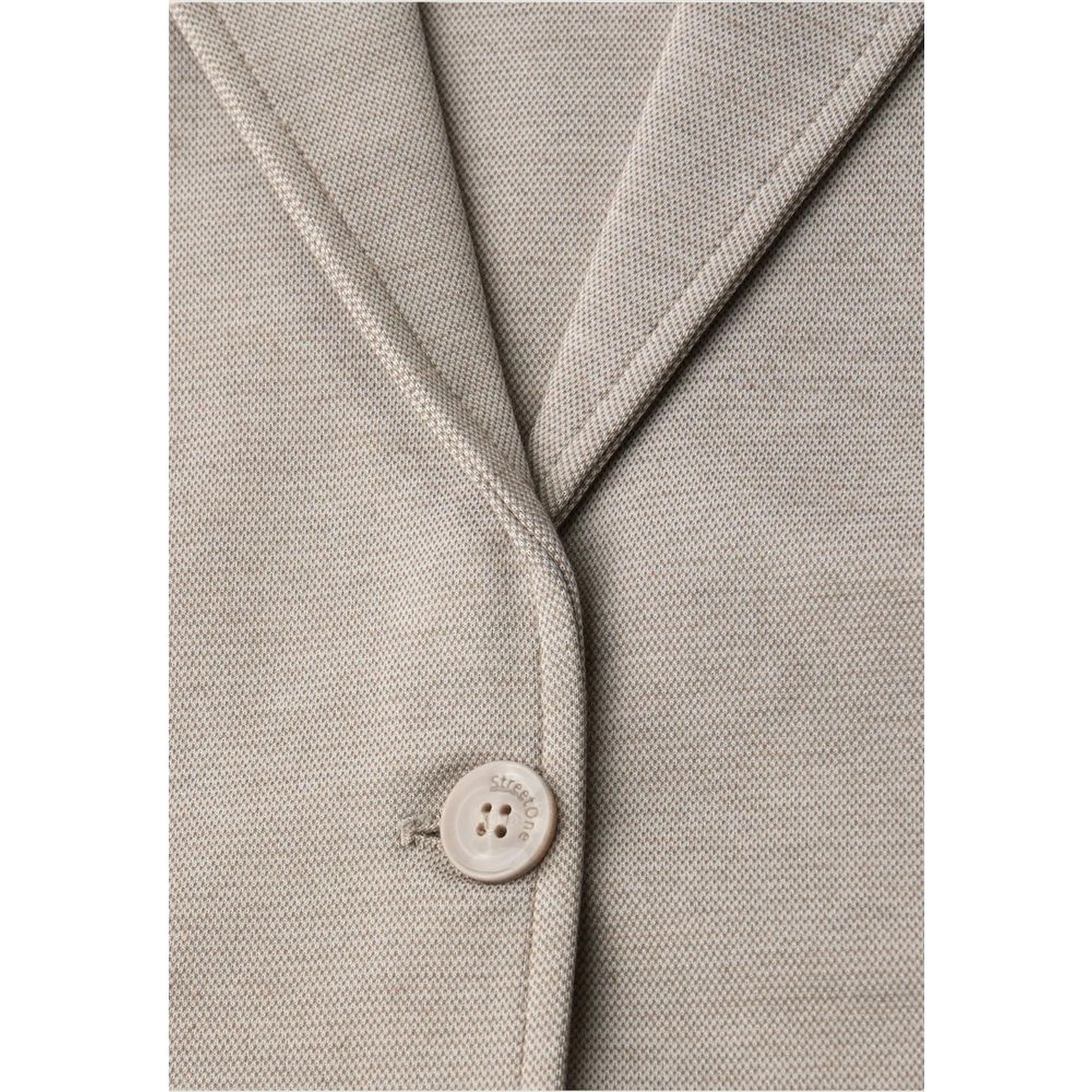 Beige Polyacrylic Blazer