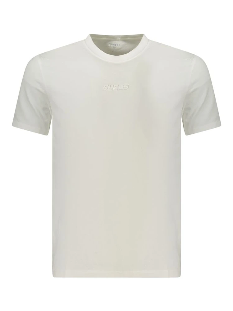 White Cotton Men T-Shirt