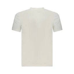 White Cotton Men T-Shirt