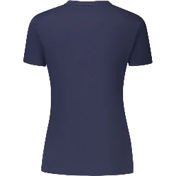 Blue Organic Cotton Women T-Shirt