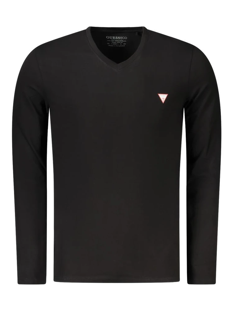 Black Cotton Men T-Shirt