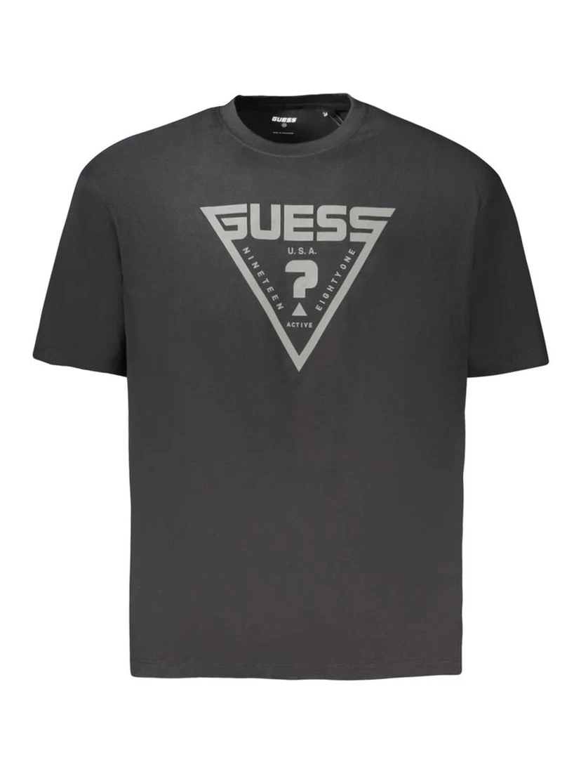 Black Cotton Men's T-Shirt