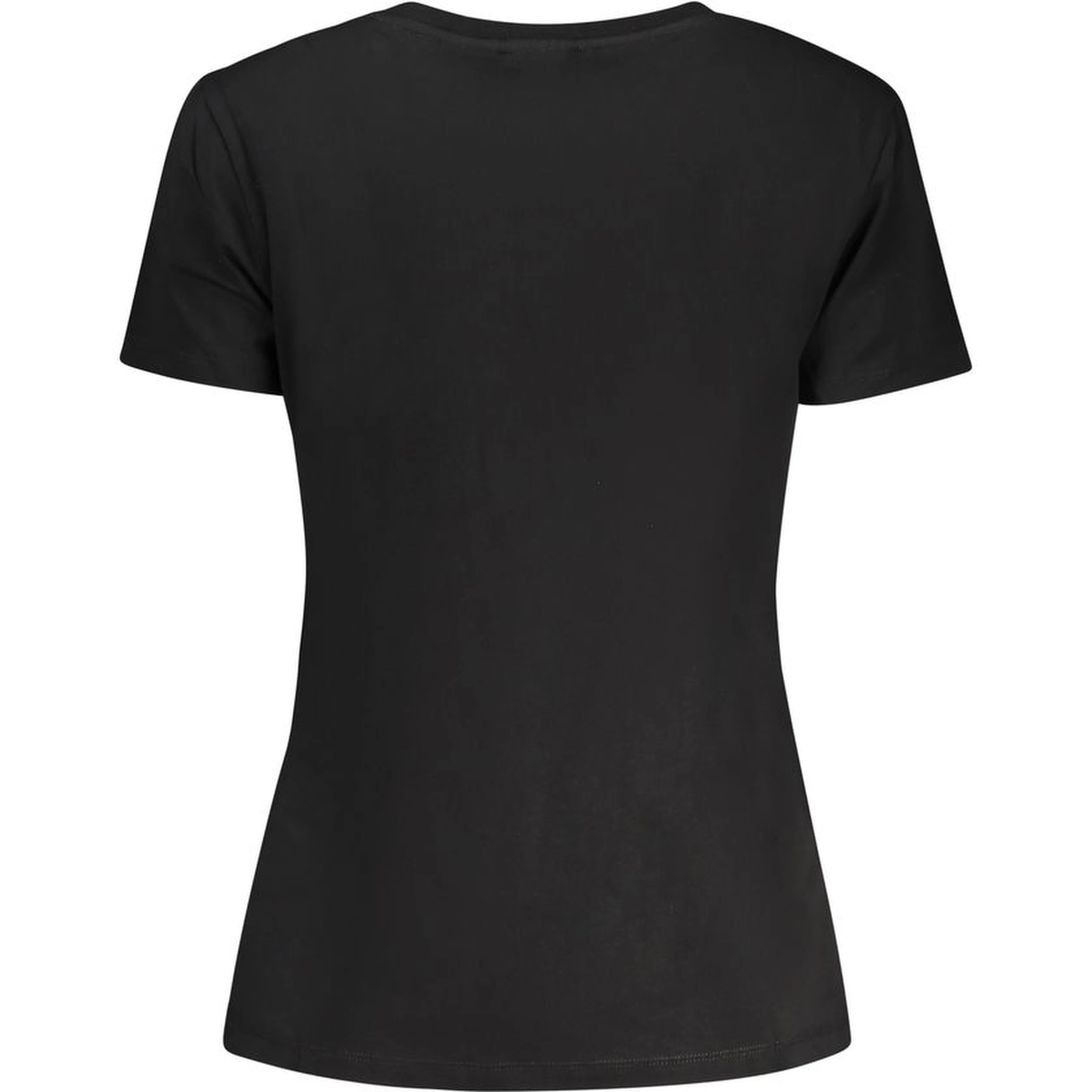 Black Cotton Women T-Shirt