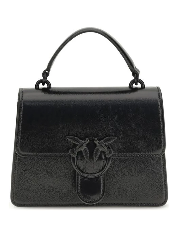 Black Goatskin Shoulder Bag
