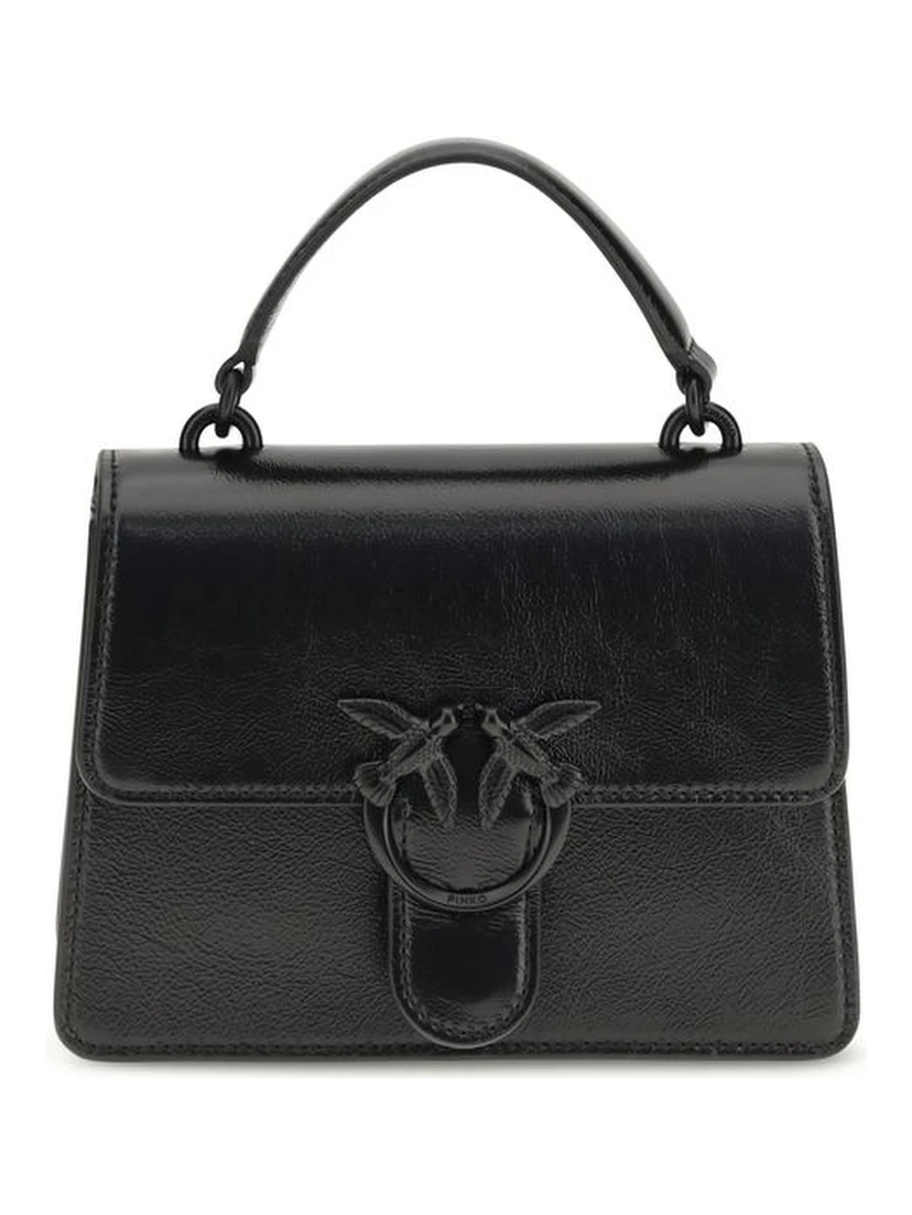 Black Goatskin Shoulder Bag