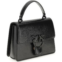 Black Goatskin Shoulder Bag