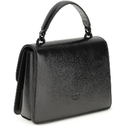 Black Goatskin Shoulder Bag