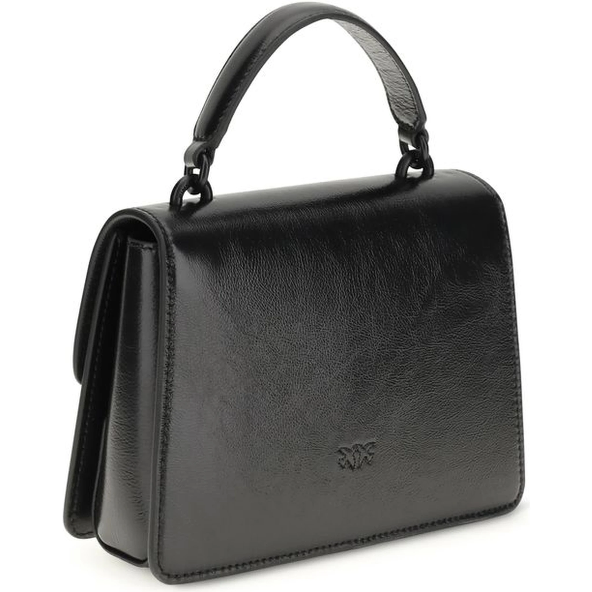 Black Goatskin Shoulder Bag