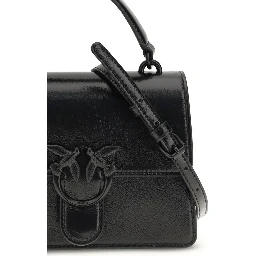 Black Goatskin Shoulder Bag