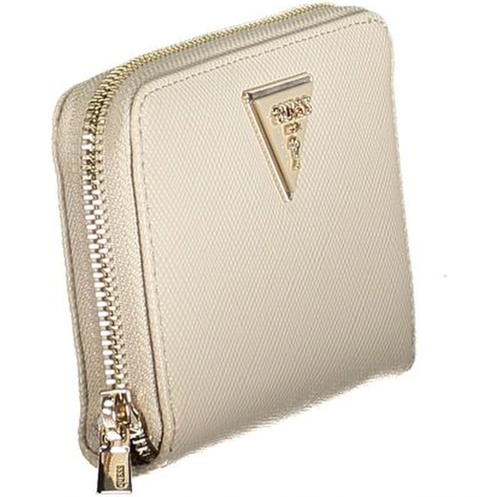 Beige Polyurethane Women Wallet