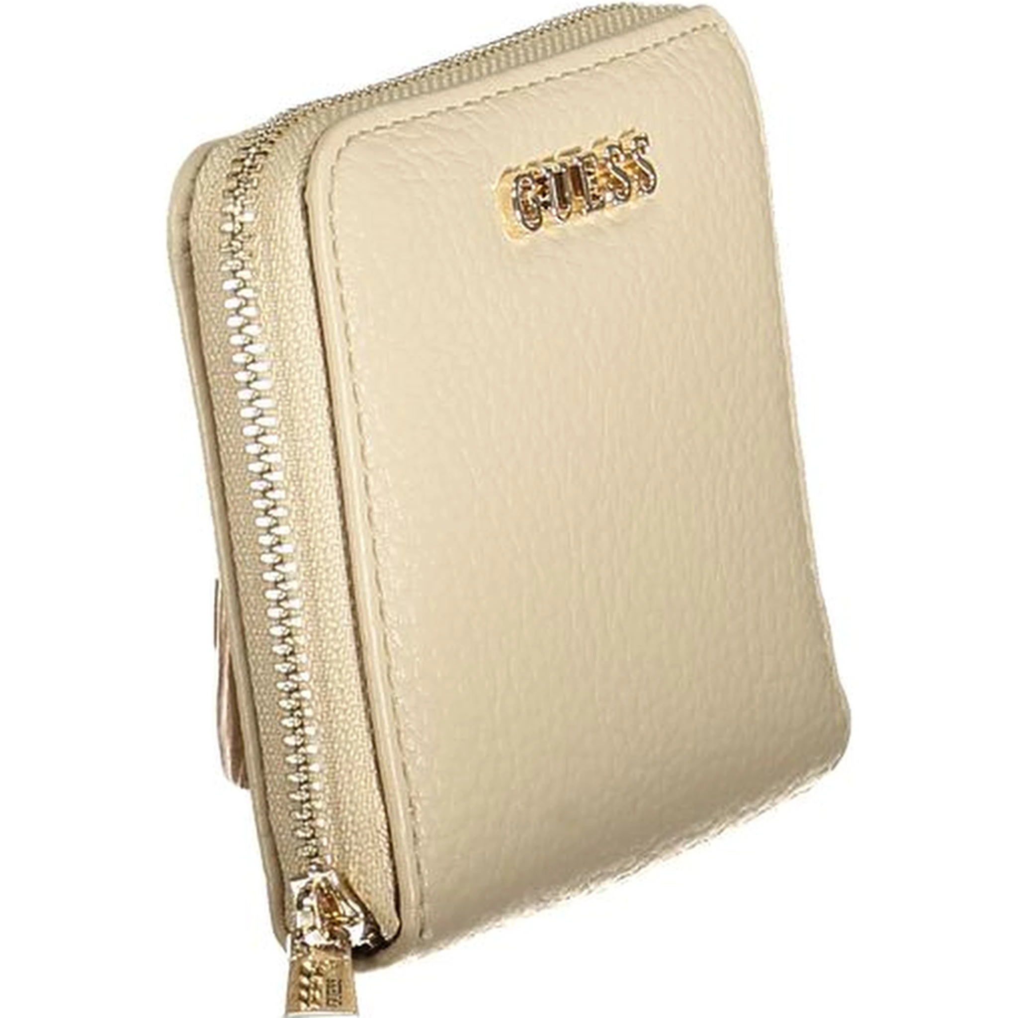Beige Polyurethane Women Wallet