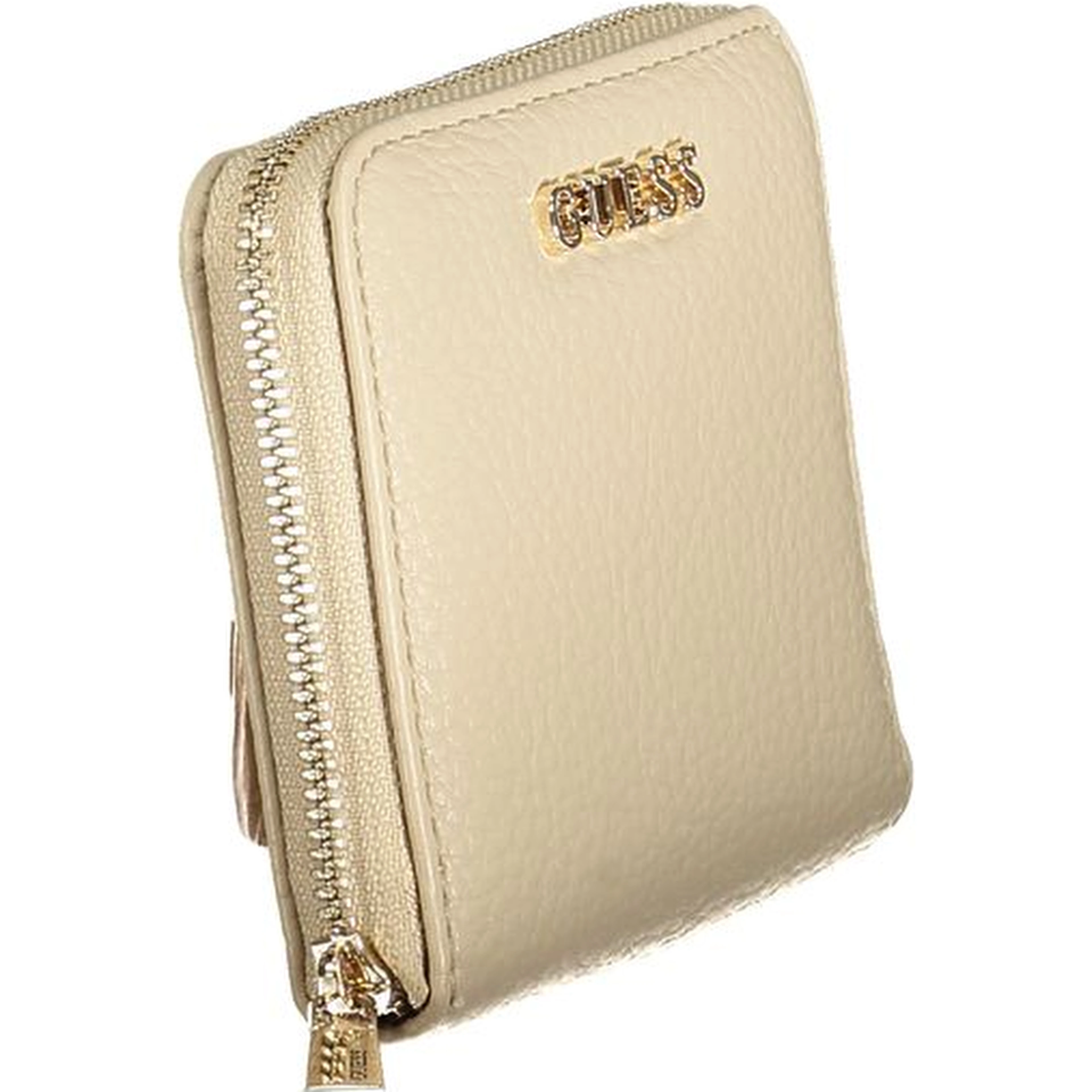 Beige Polyurethane Women Wallet