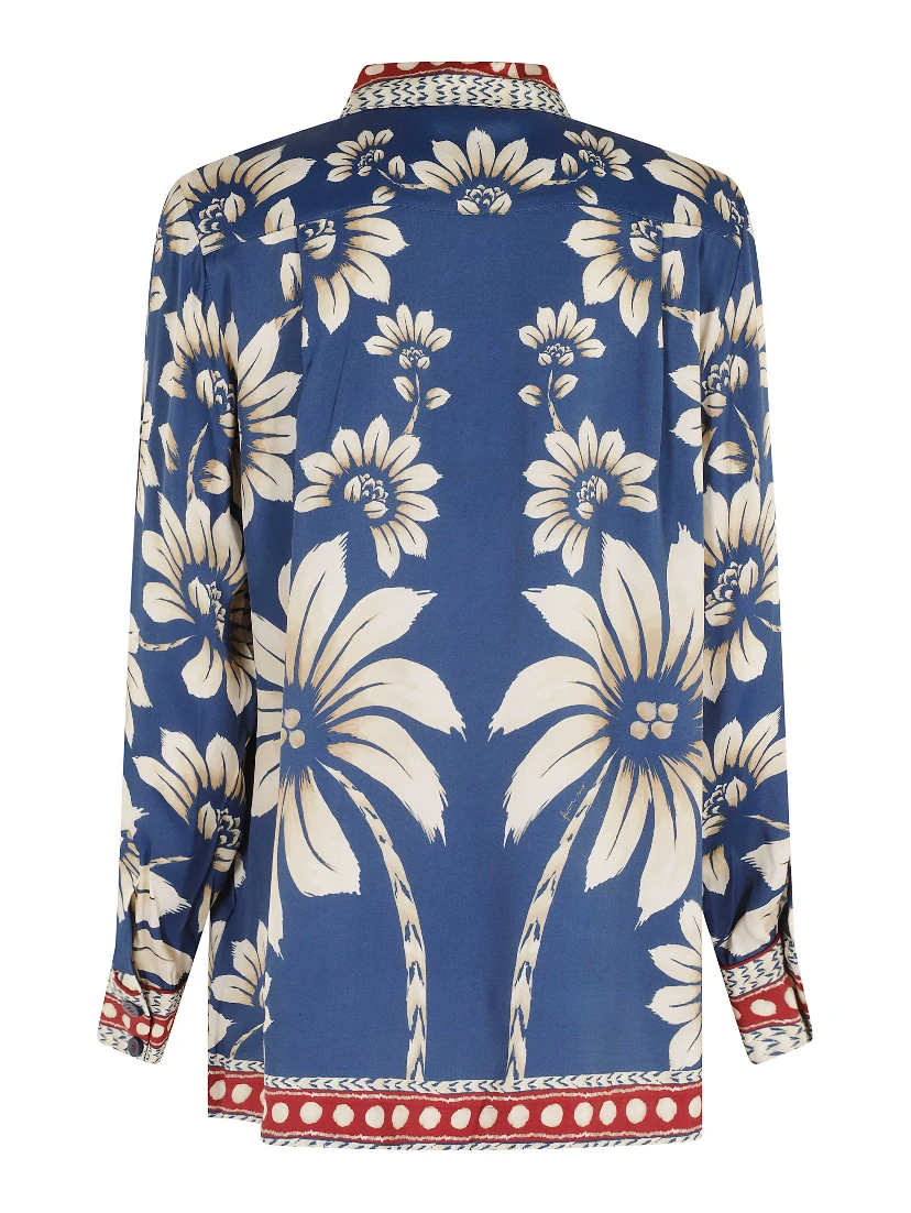 LUNA BLUE PAJAMA SHIRT