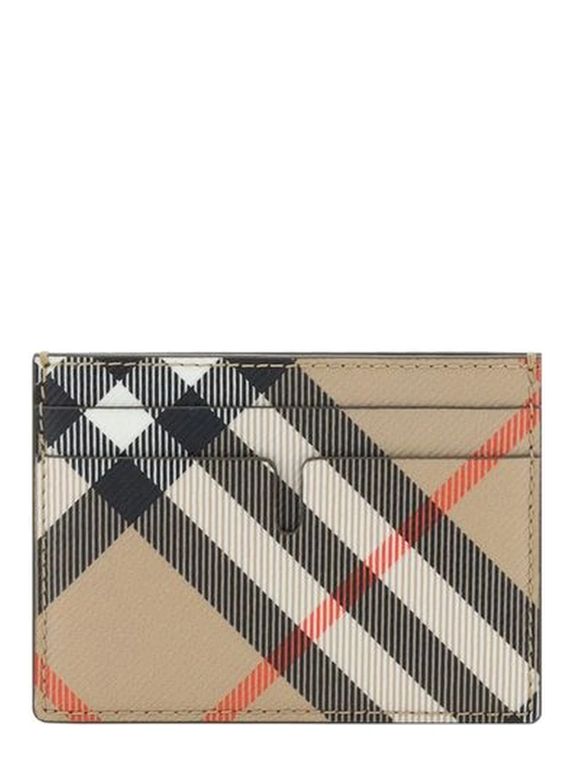 Beige Cotton Cardholder