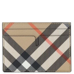 Beige Cotton Cardholder