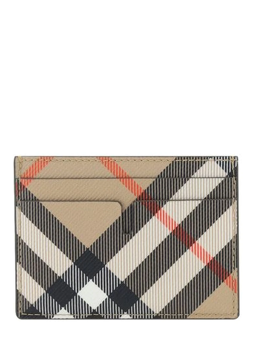 Beige Cotton Cardholder