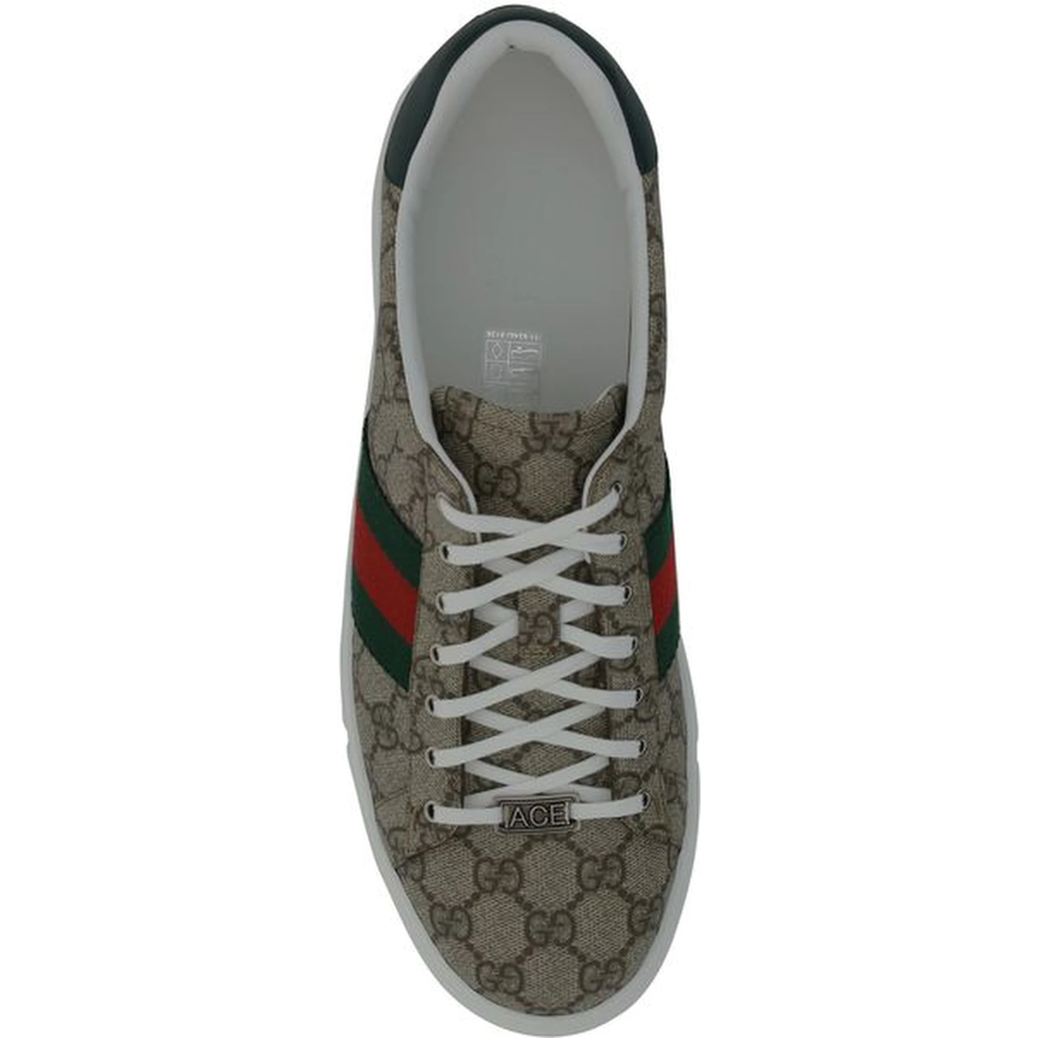 Beige Rubber Low Top Sneakers