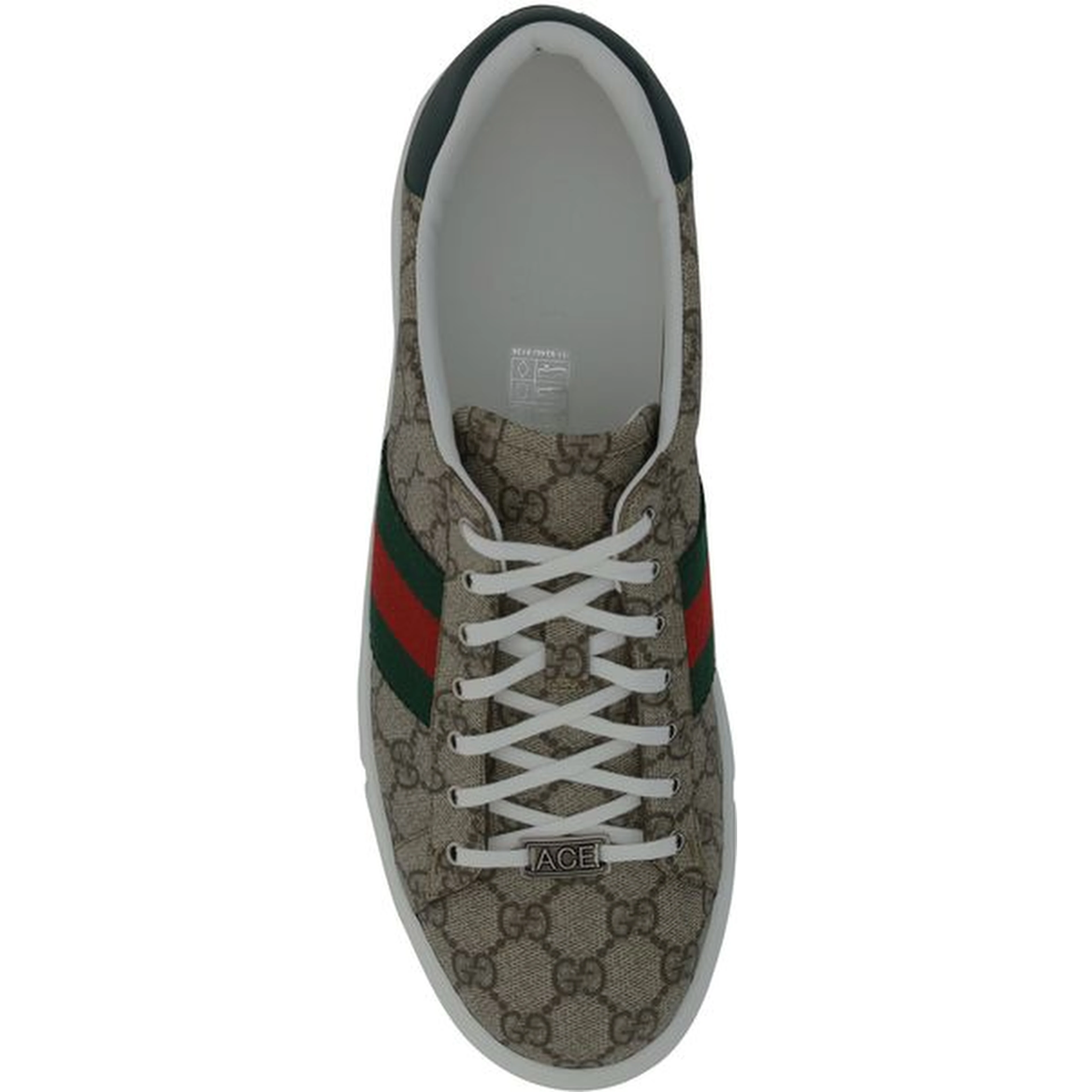 Beige Rubber Low Top Sneakers