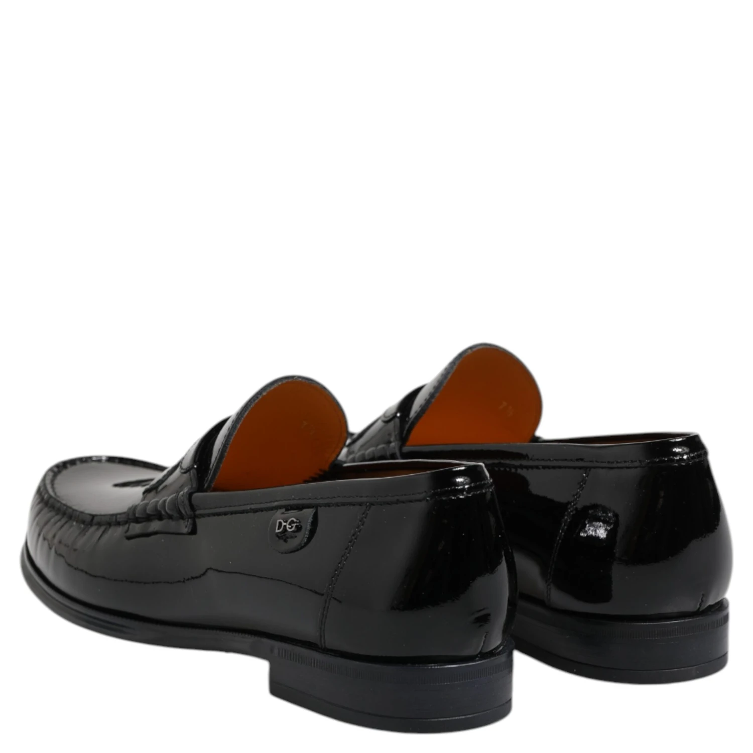 Black Leather Slip On Loafers Dress Shoes