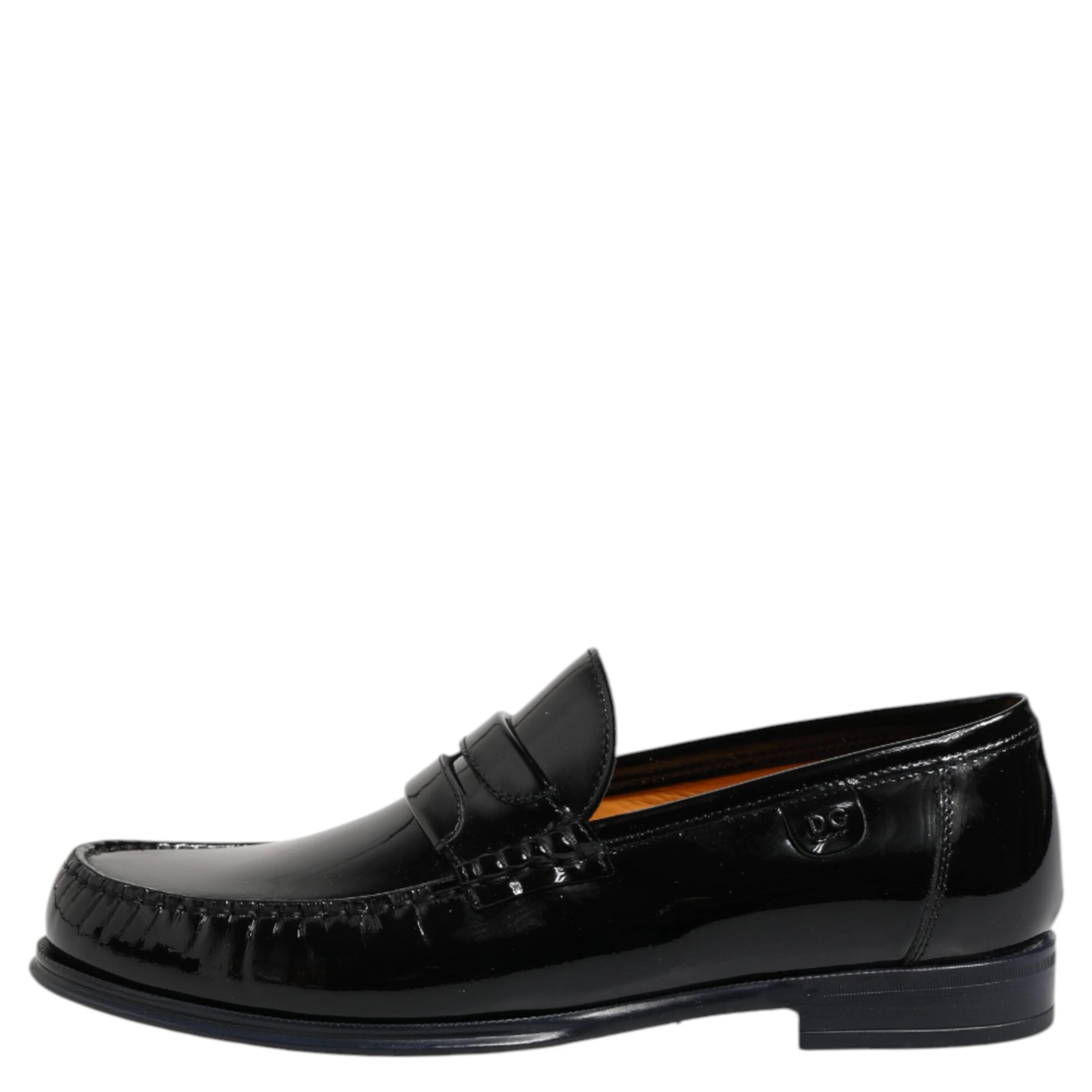 Black Leather Slip On Loafers Dress Shoes
