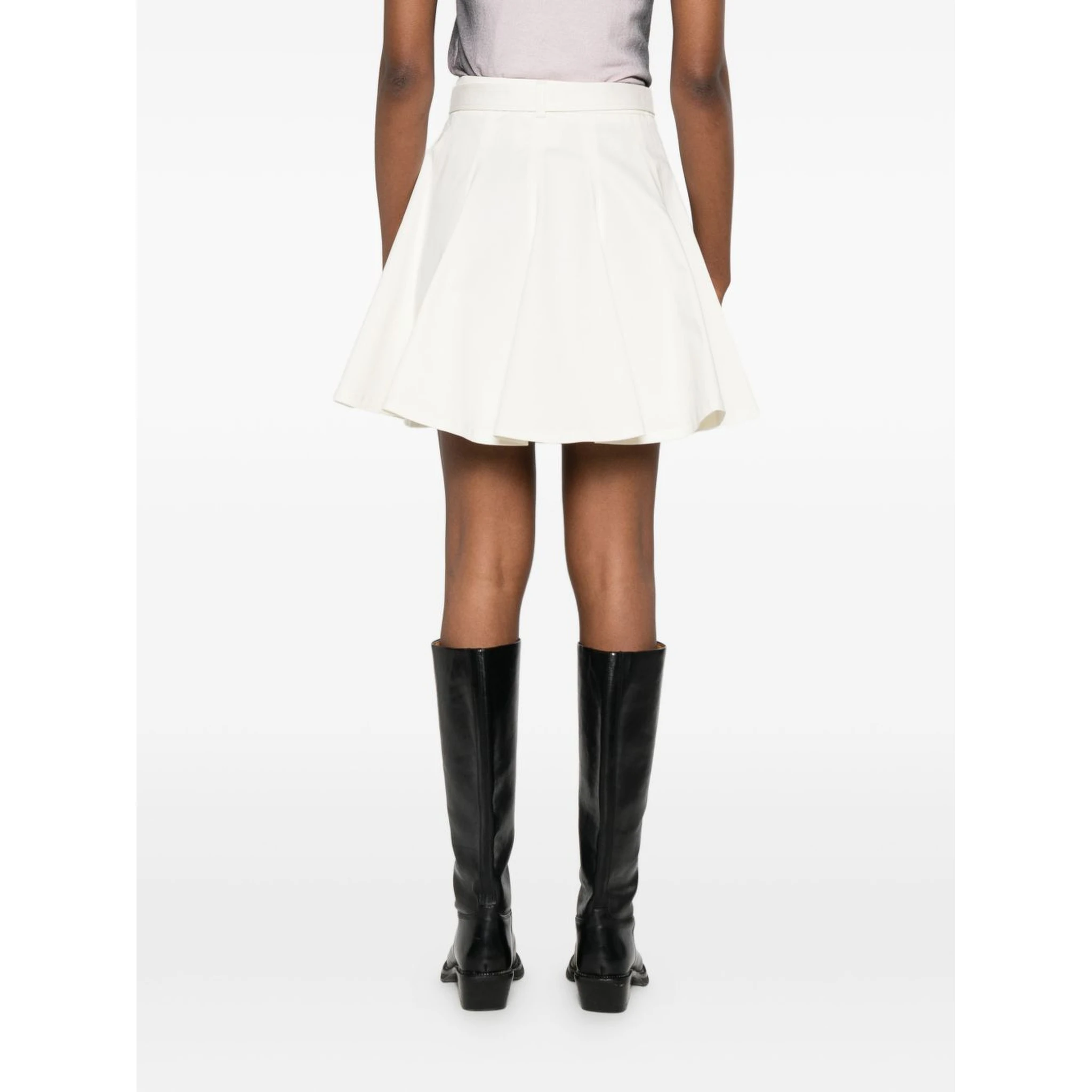 تنانير جينز من فيرساتشي كوتور باللون الكريمي