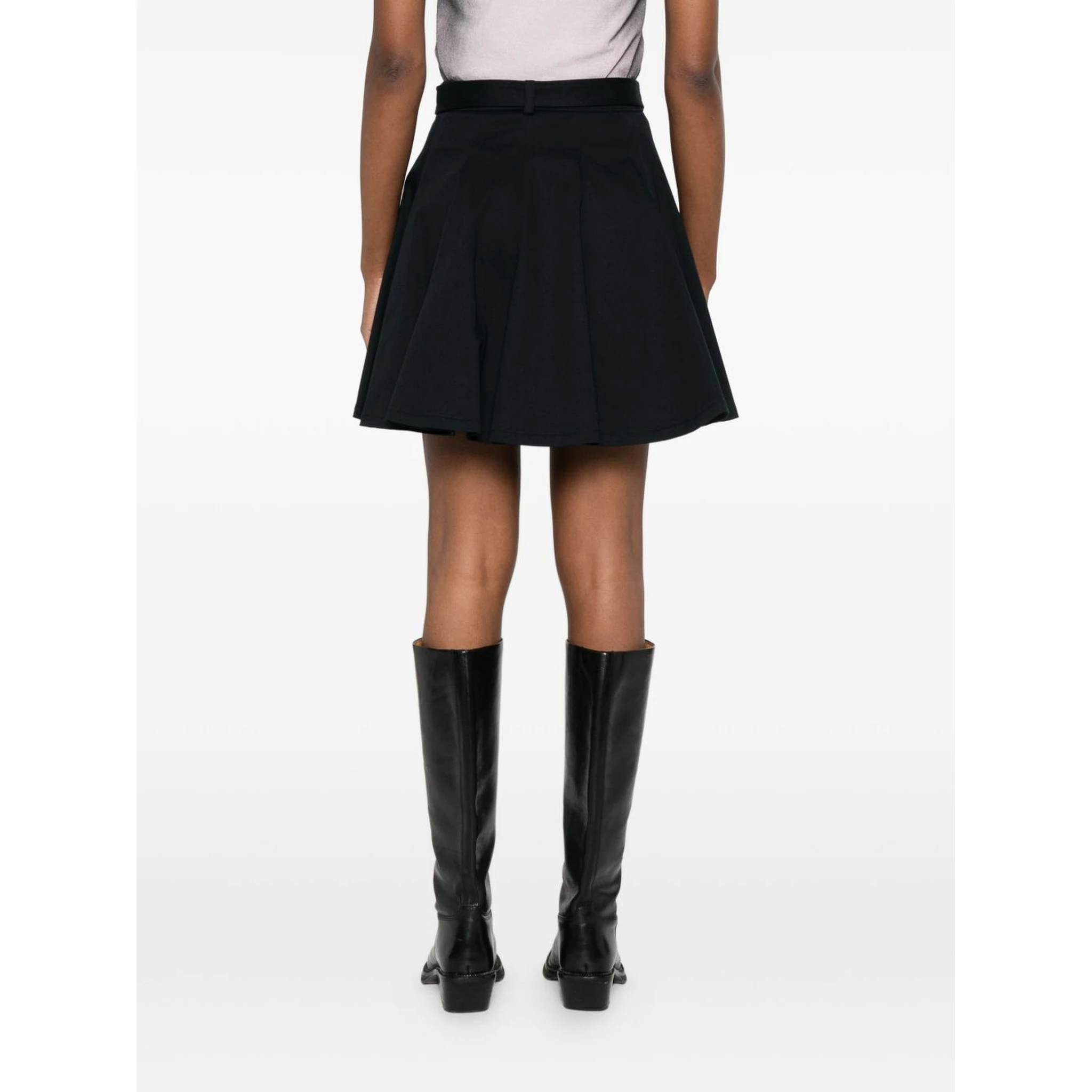 تنانير جينز سوداء من فيرساتشي كوتور