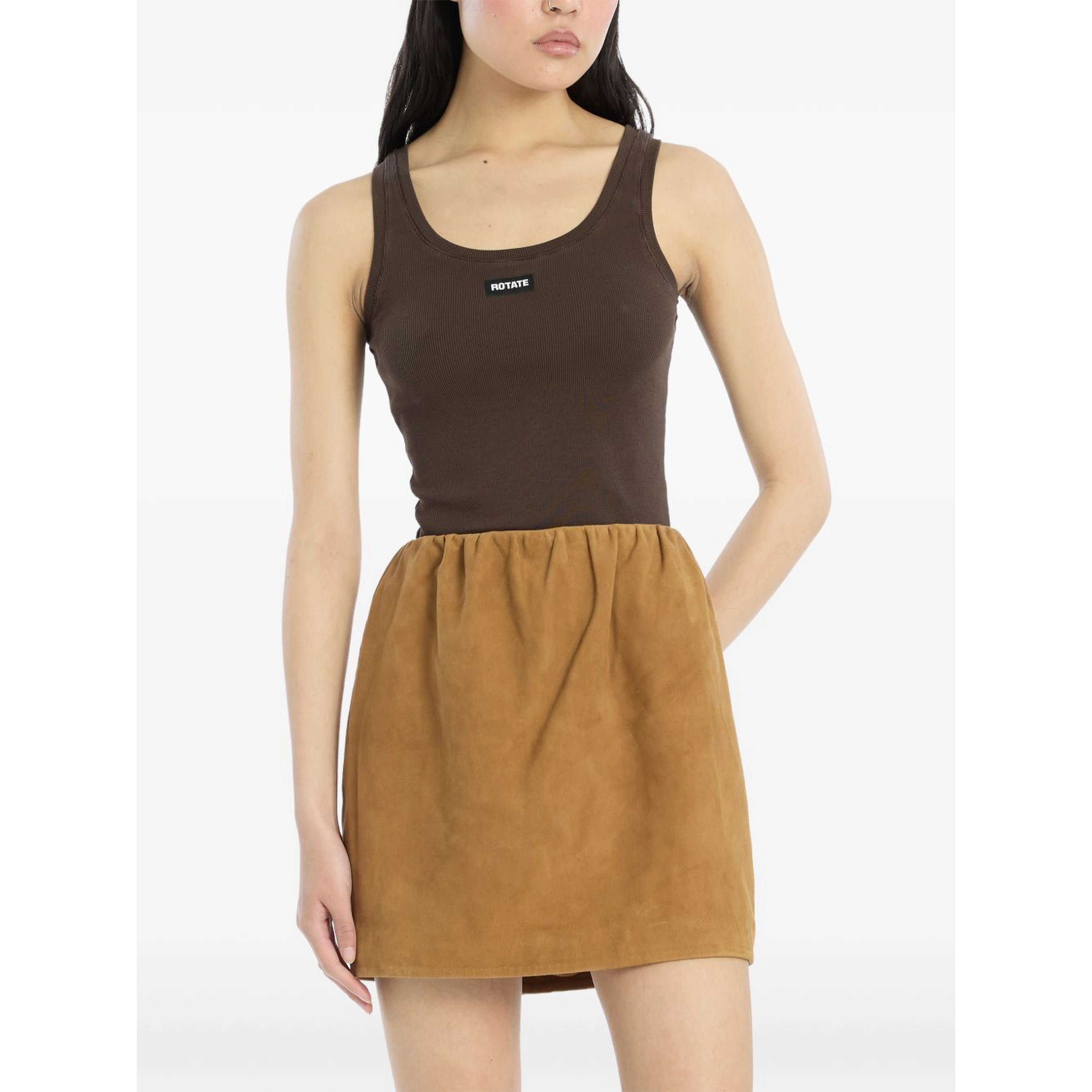 Rotate T-shirts and Polos Brown
