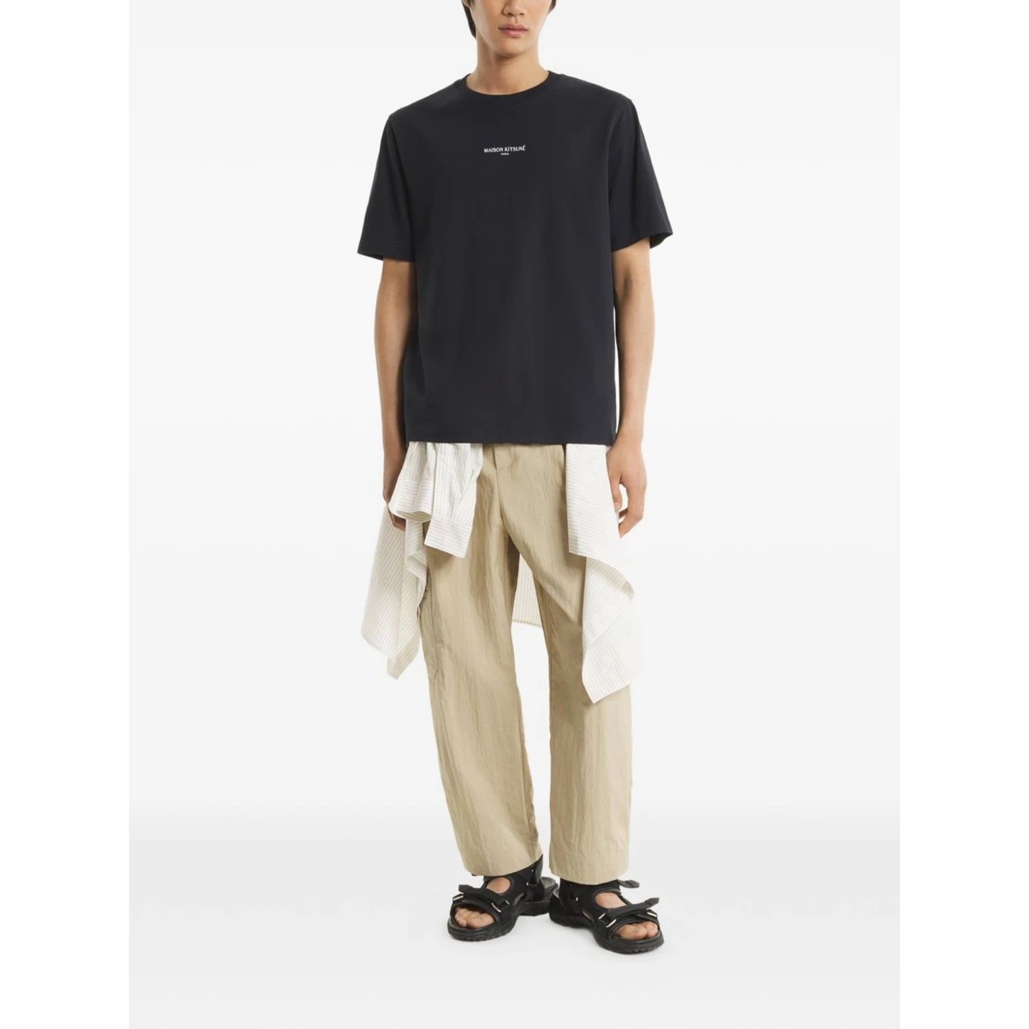 MAISON KITSUNE' T-shirts and Polos Black