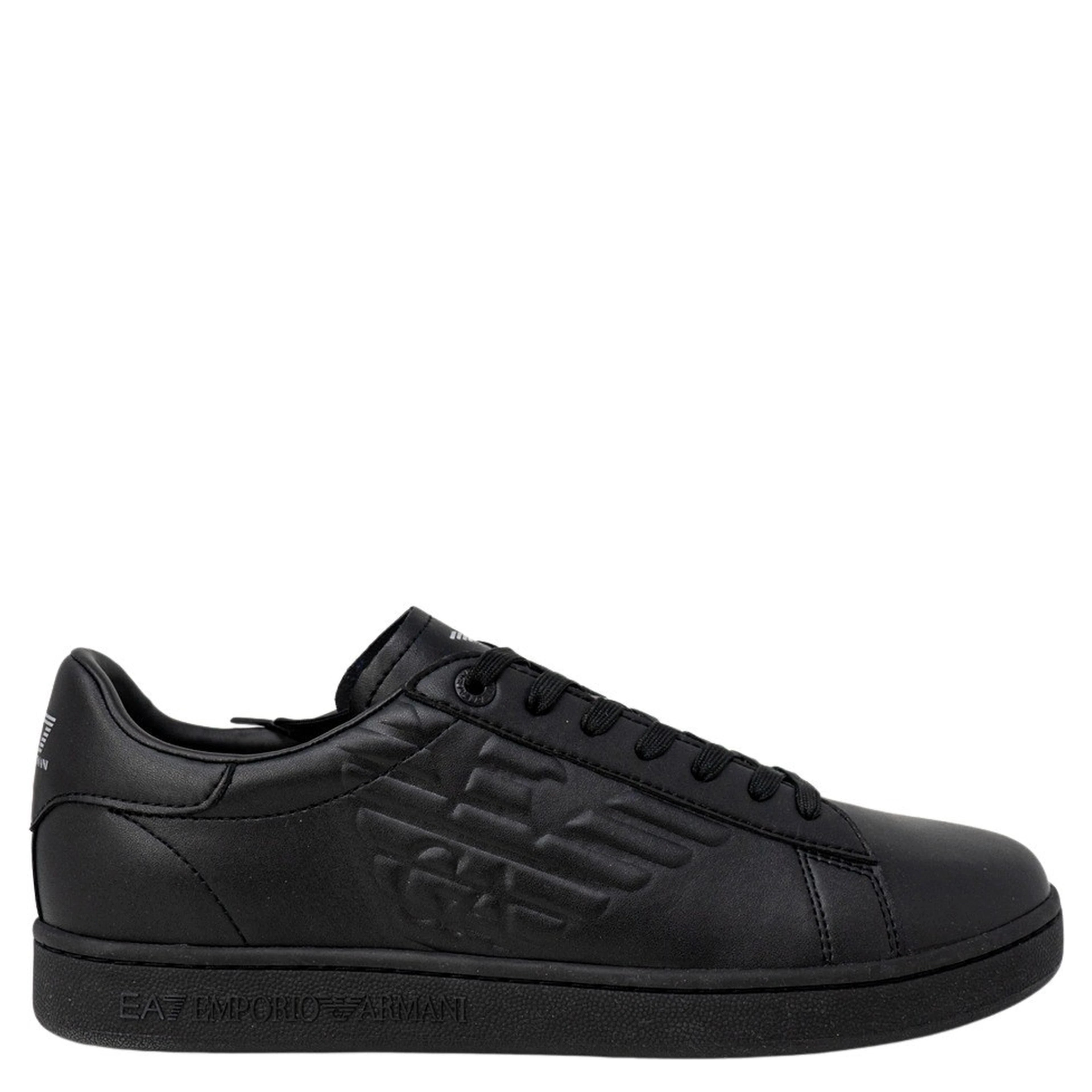 Black Polyester Low Top Sneakers