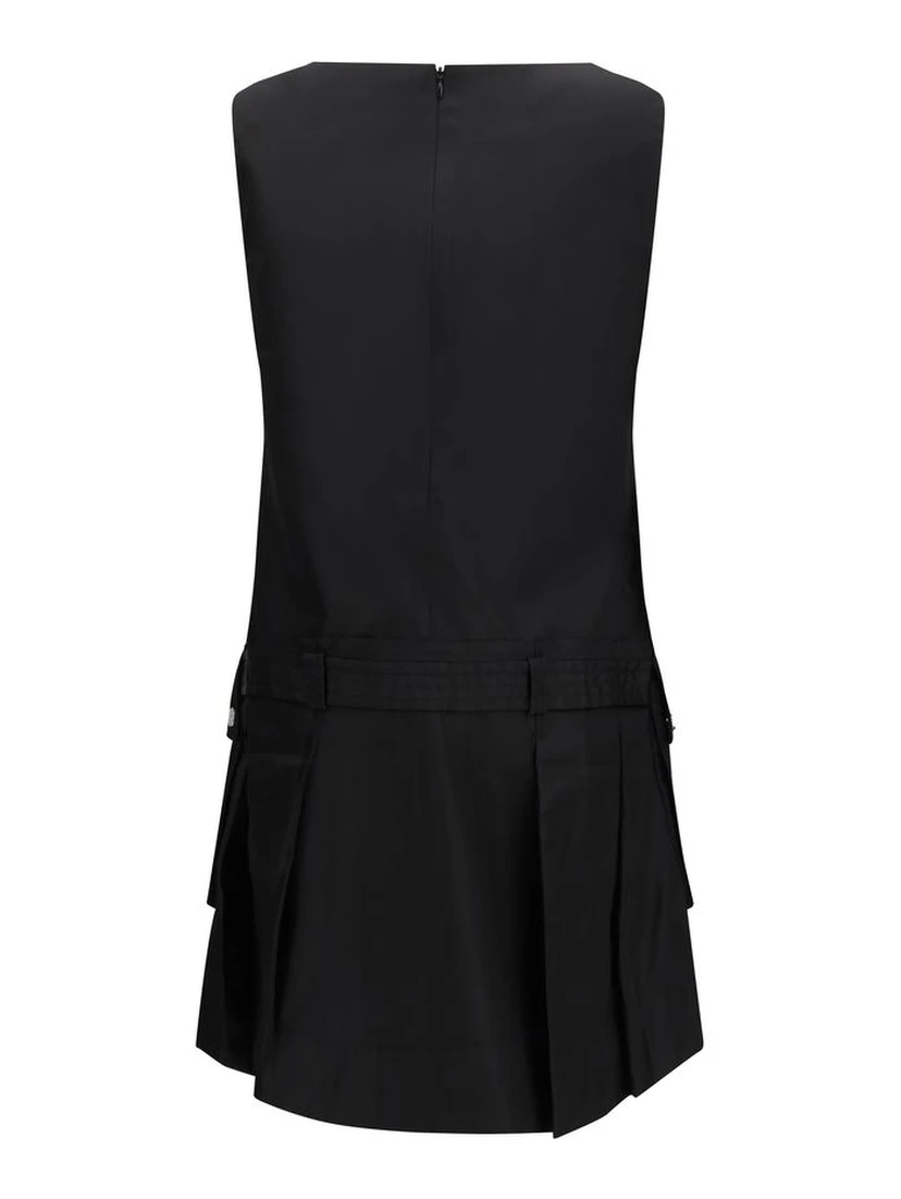 Black Recycled Polyamide Casual Dress