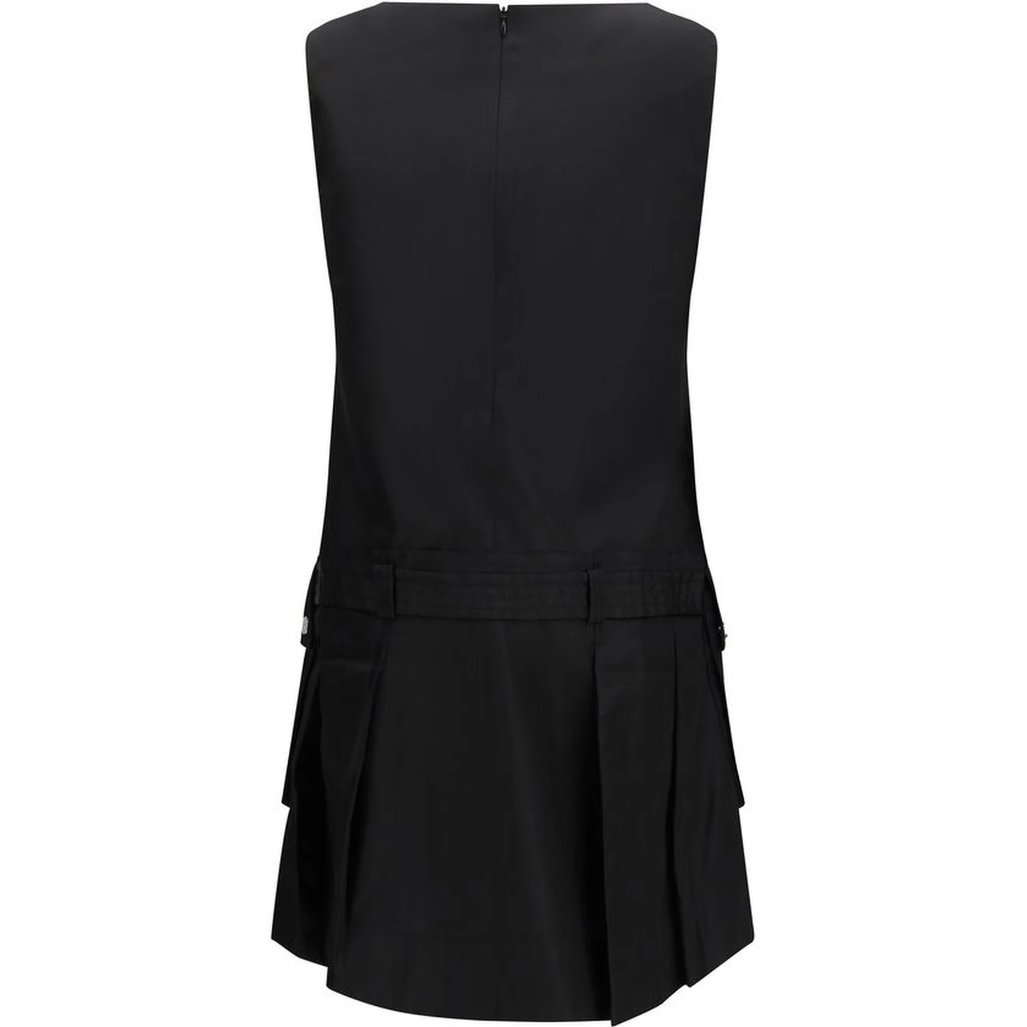 Black Recycled Polyamide Casual Dress