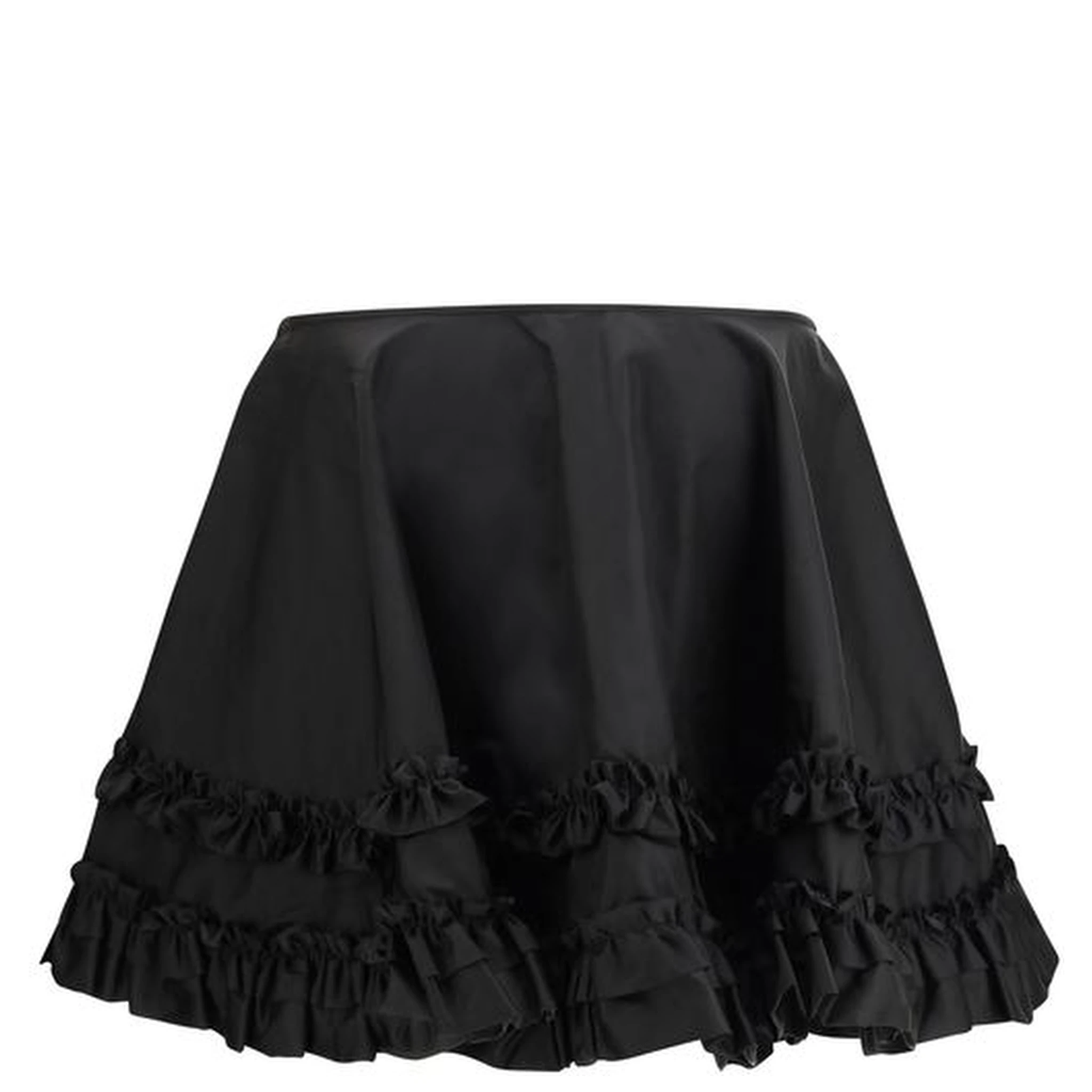 Black Recycled Polyamide Mini Skirt