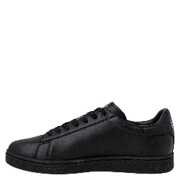 Black Polyester Low Top Sneakers