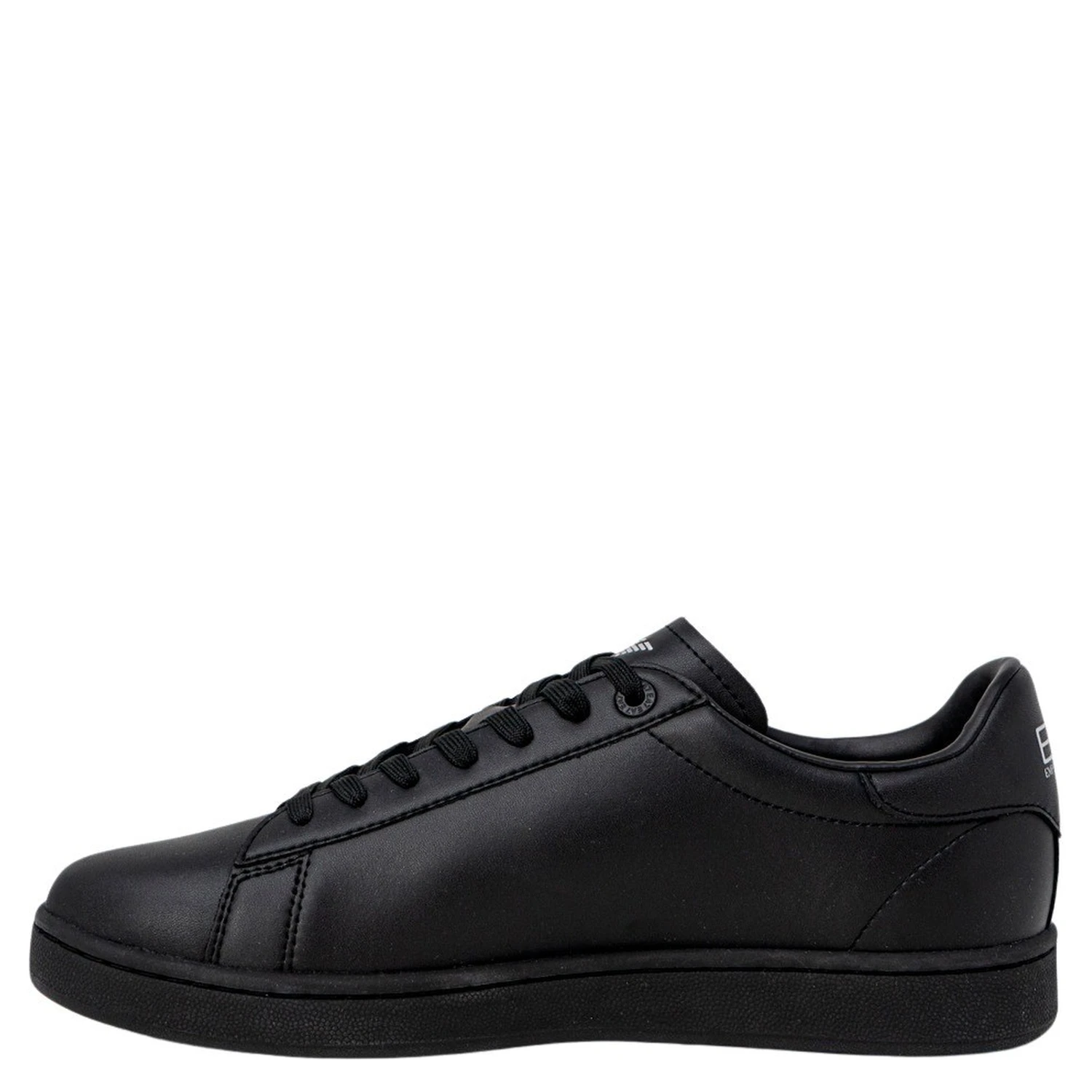 Black Polyester Low Top Sneakers