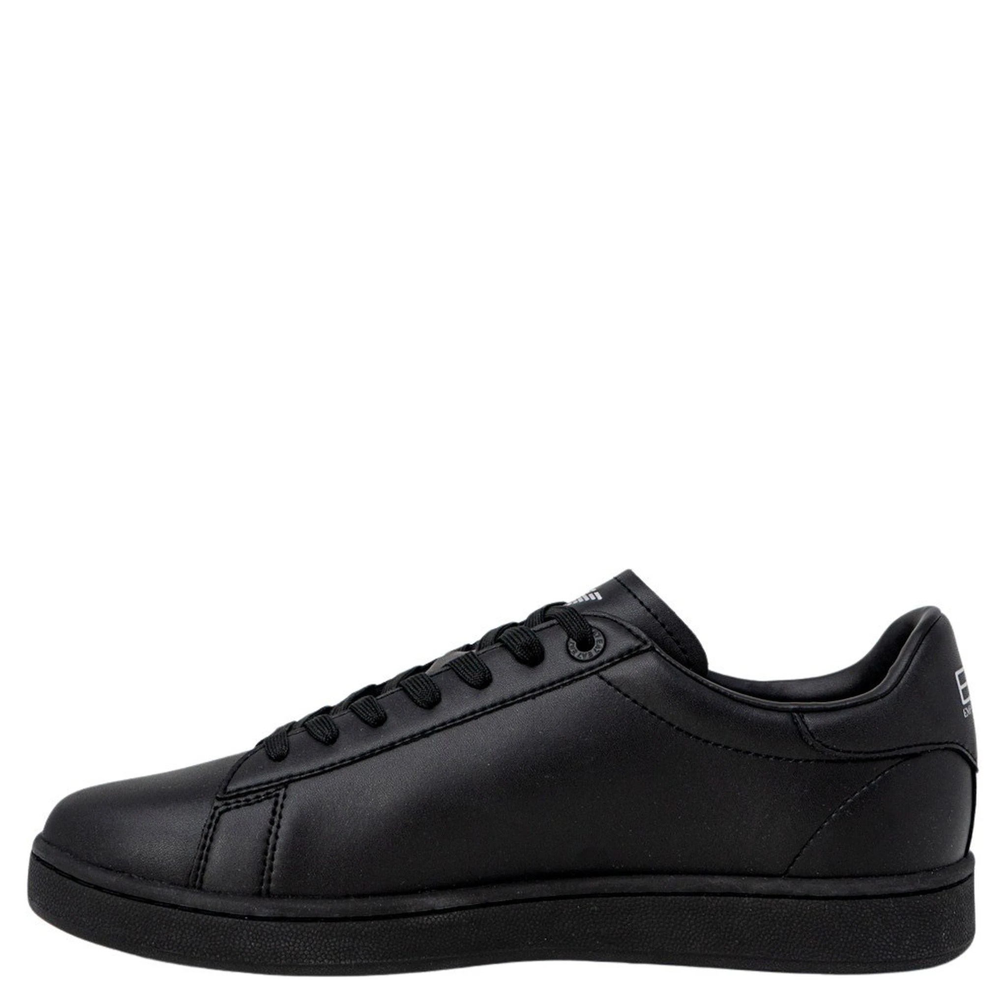 Black Polyester Low Top Sneakers