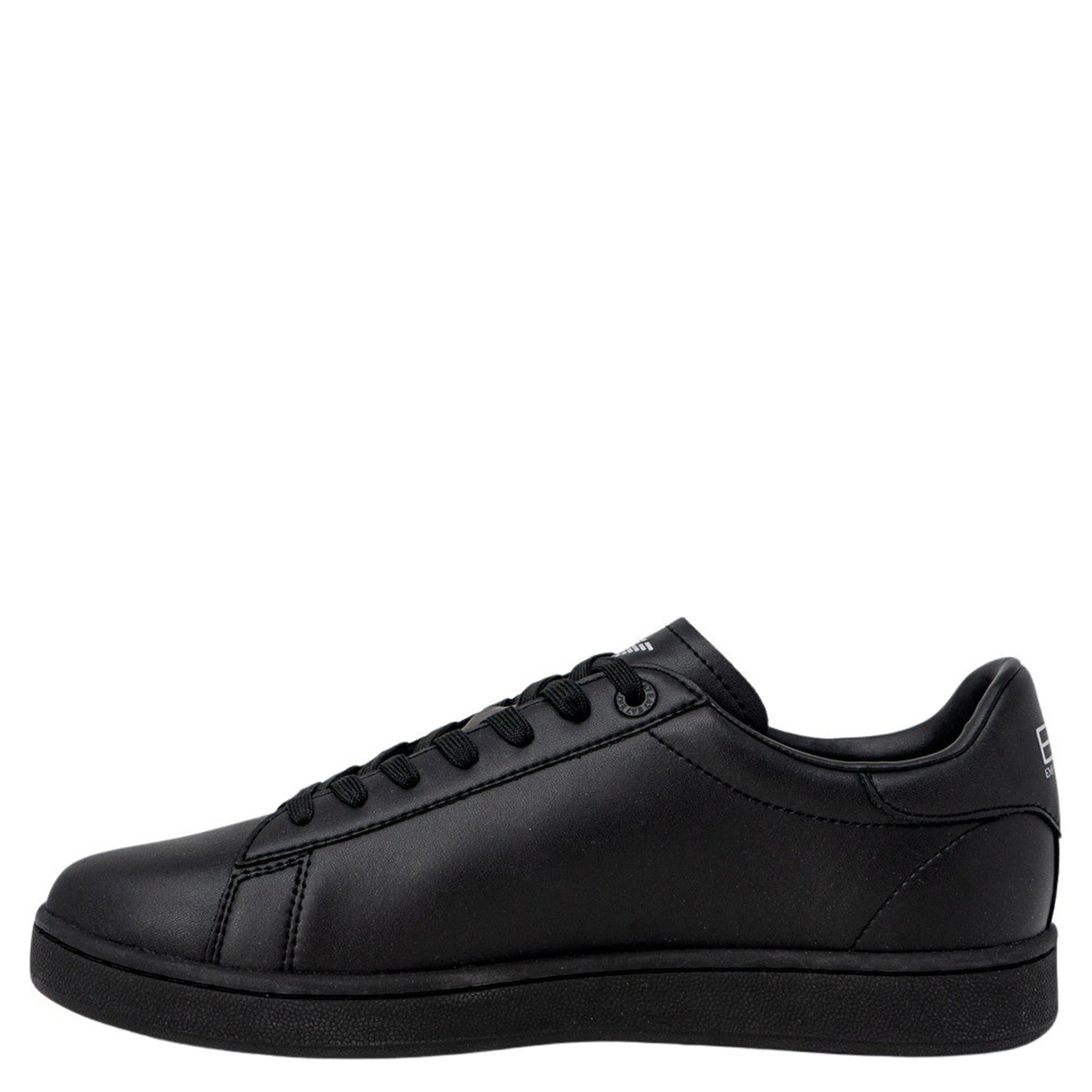 Black Polyester Low Top Sneakers