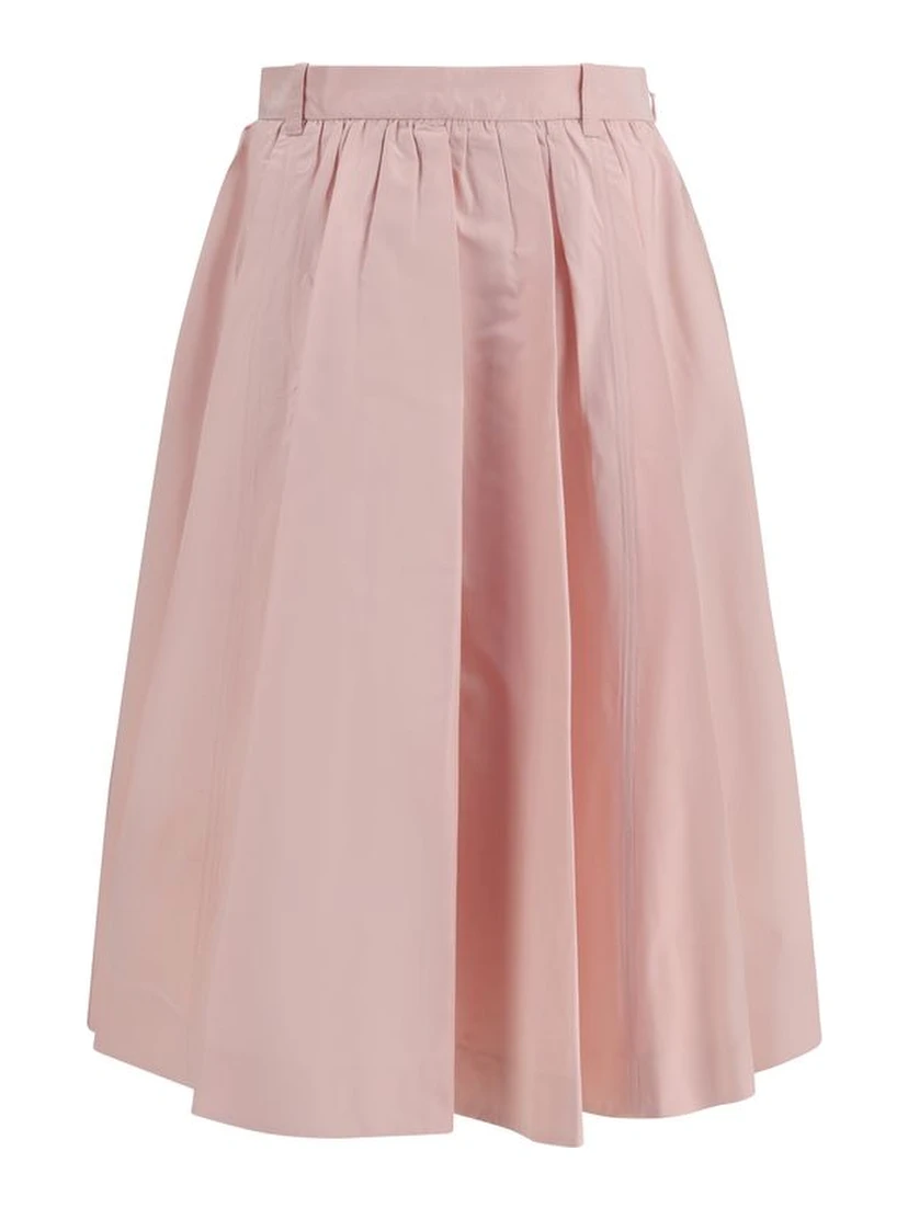 Multicolor Silk Long Skirt