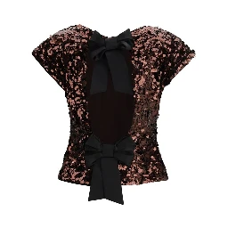 Brown Polyester Top