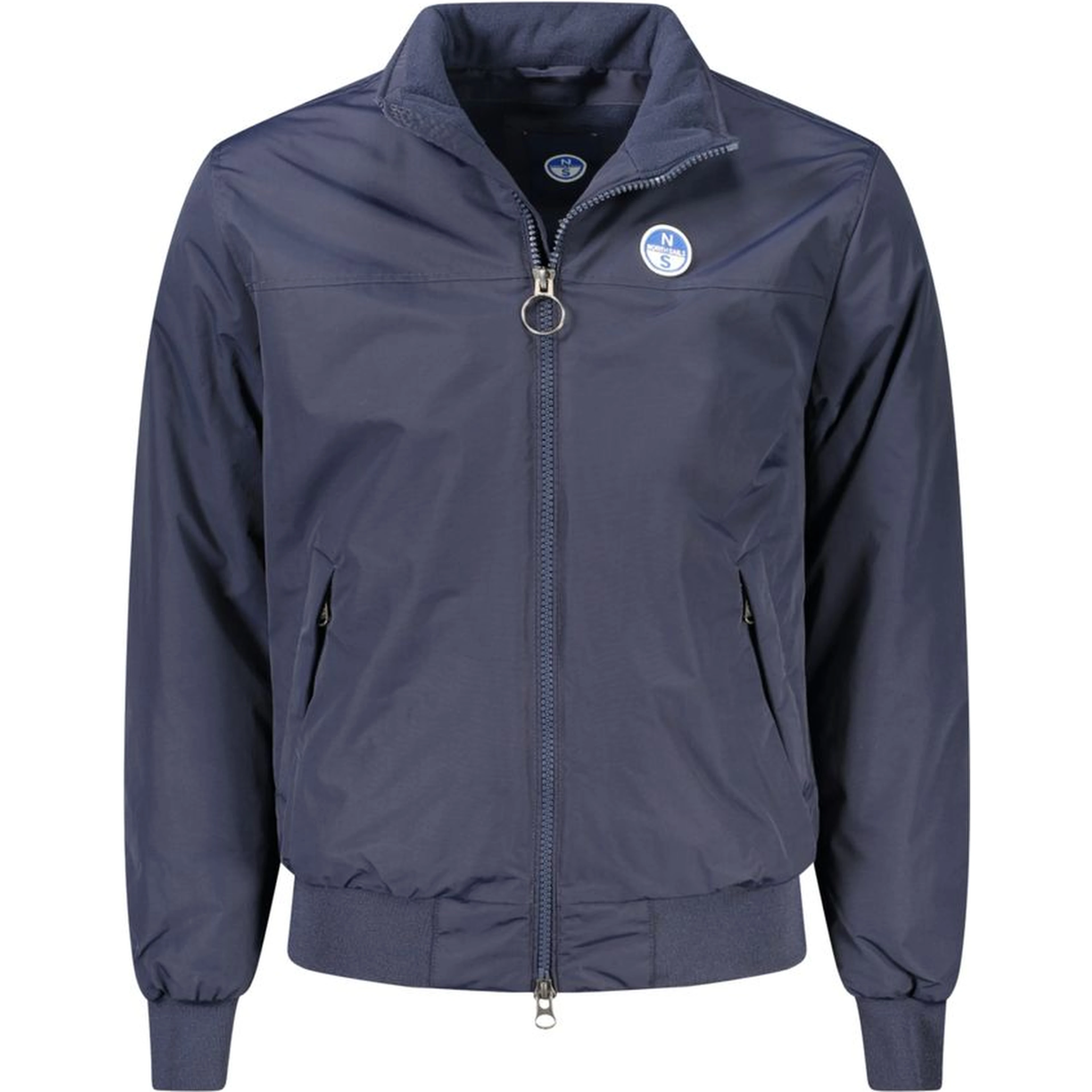 Blue Polyamide Men Jacket