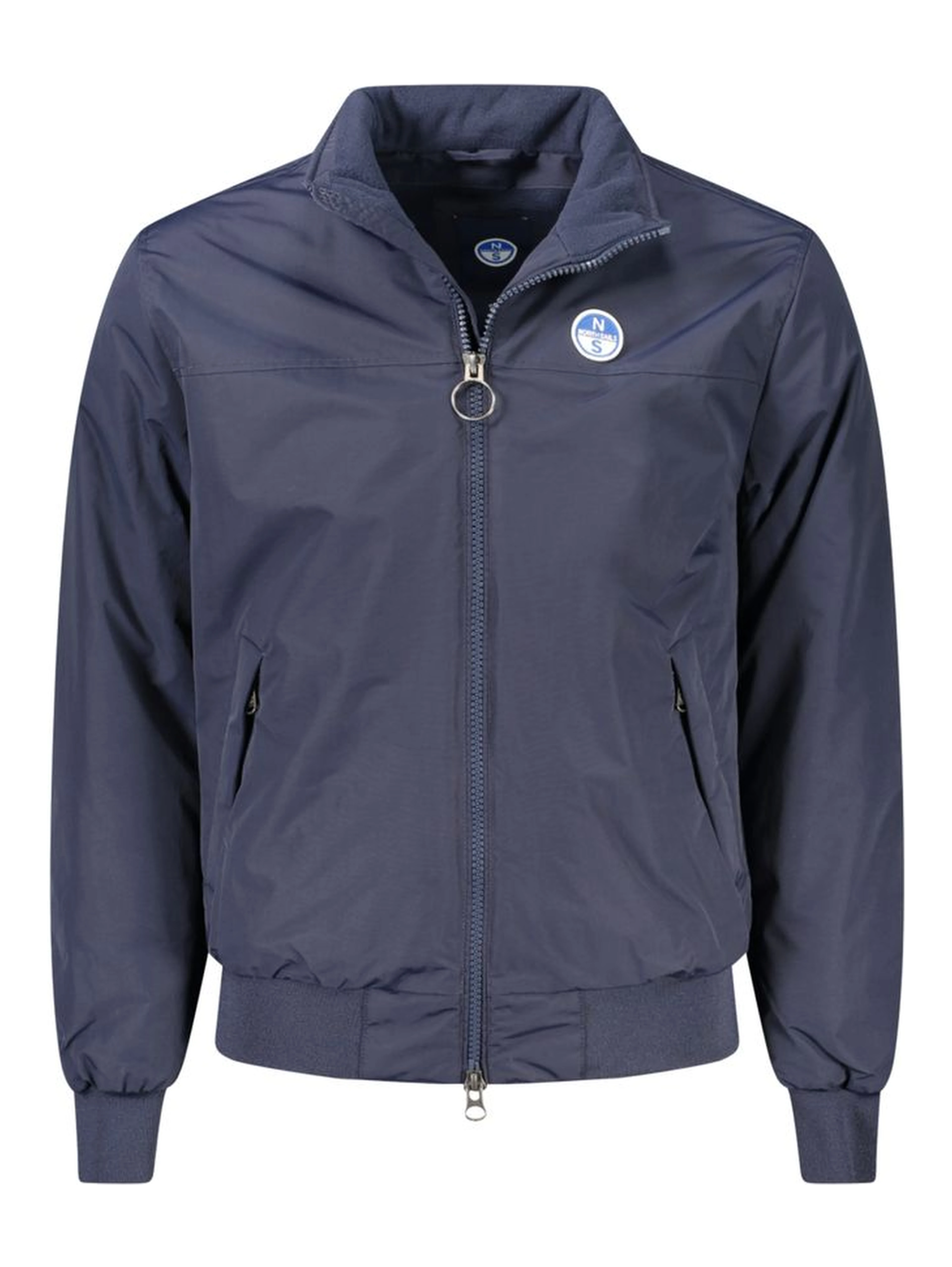 Blue Polyamide Men Jacket