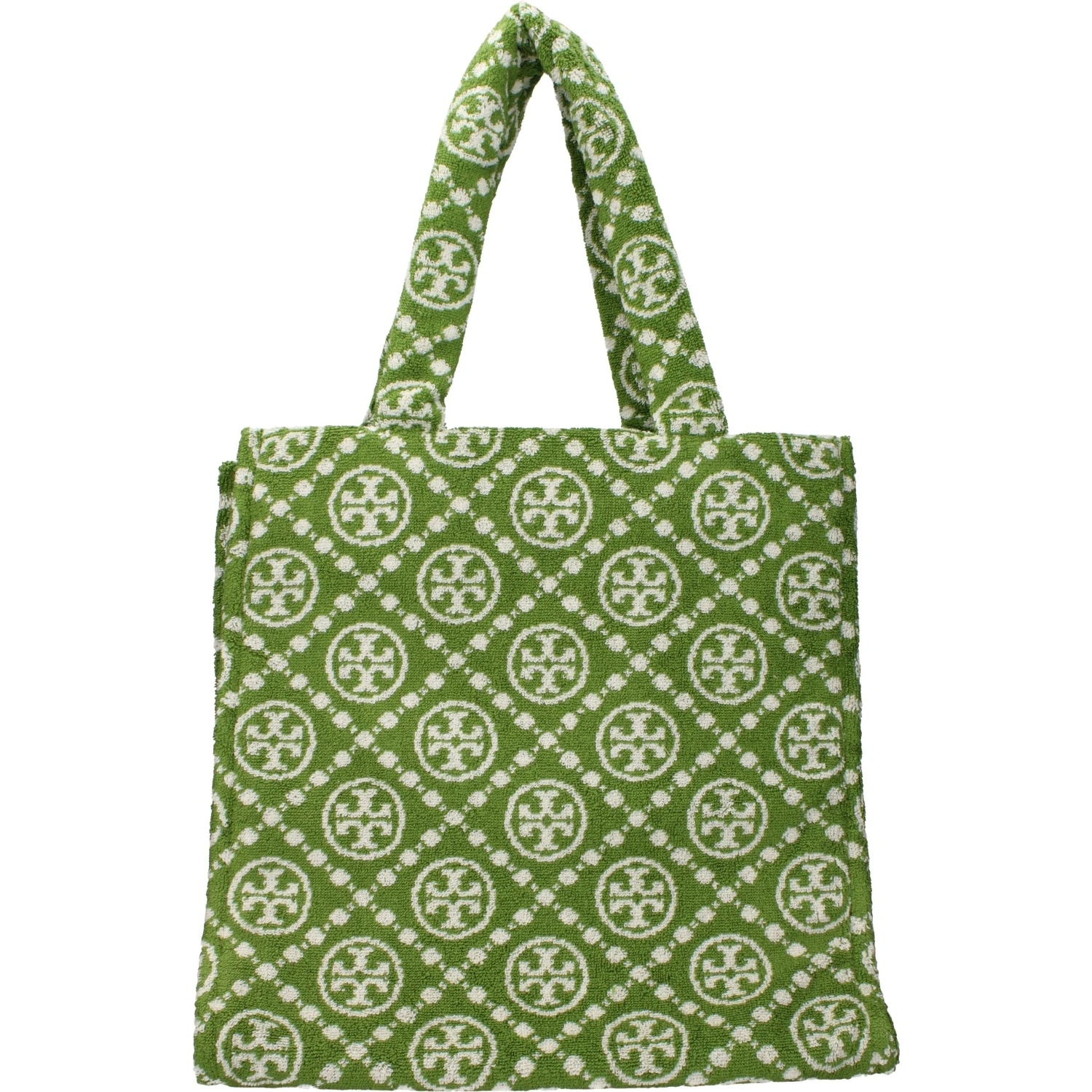 Green Cotton-Like Shoulder Bag