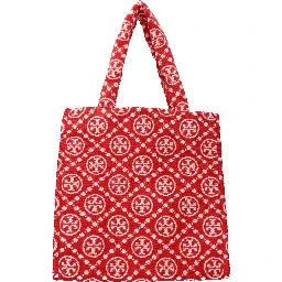Red Cotton-Like Shoulder Bag