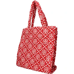 Red Cotton-Like Shoulder Bag