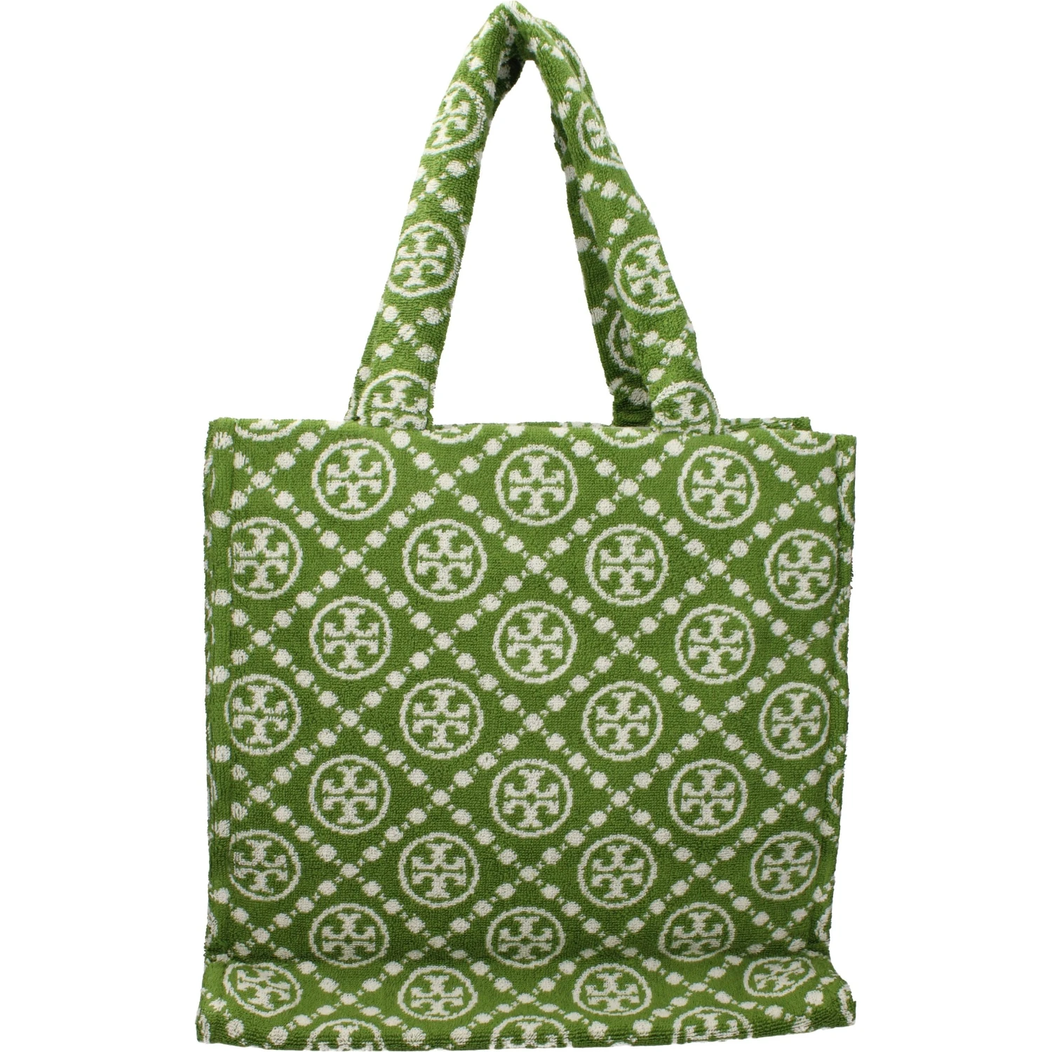 Green Cotton-Like Shoulder Bag