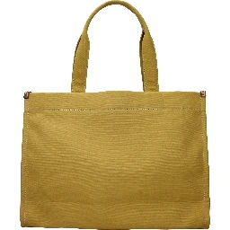 Yellow Fabric Shoulder Bag