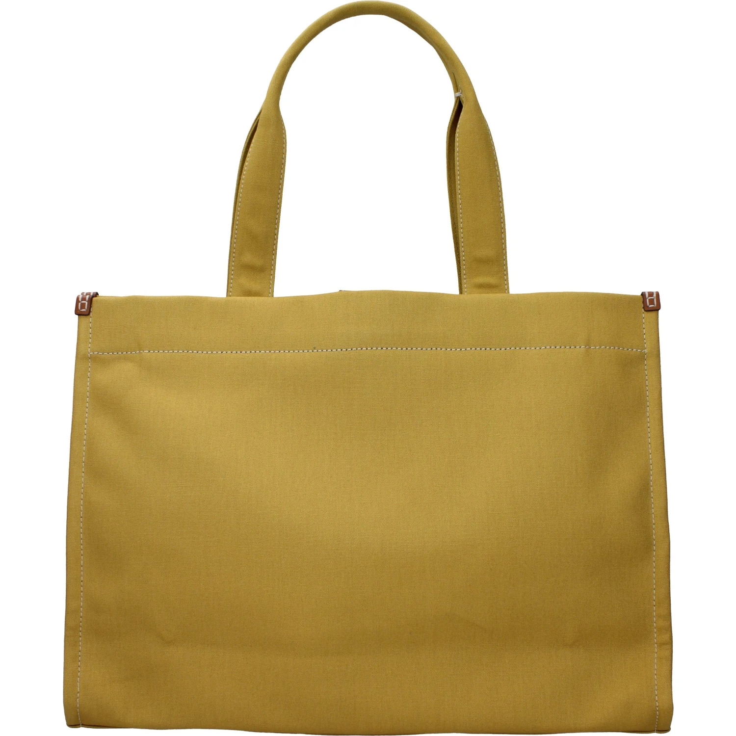 Yellow Fabric Shoulder Bag
