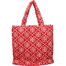Red Cotton-Like Shoulder Bag